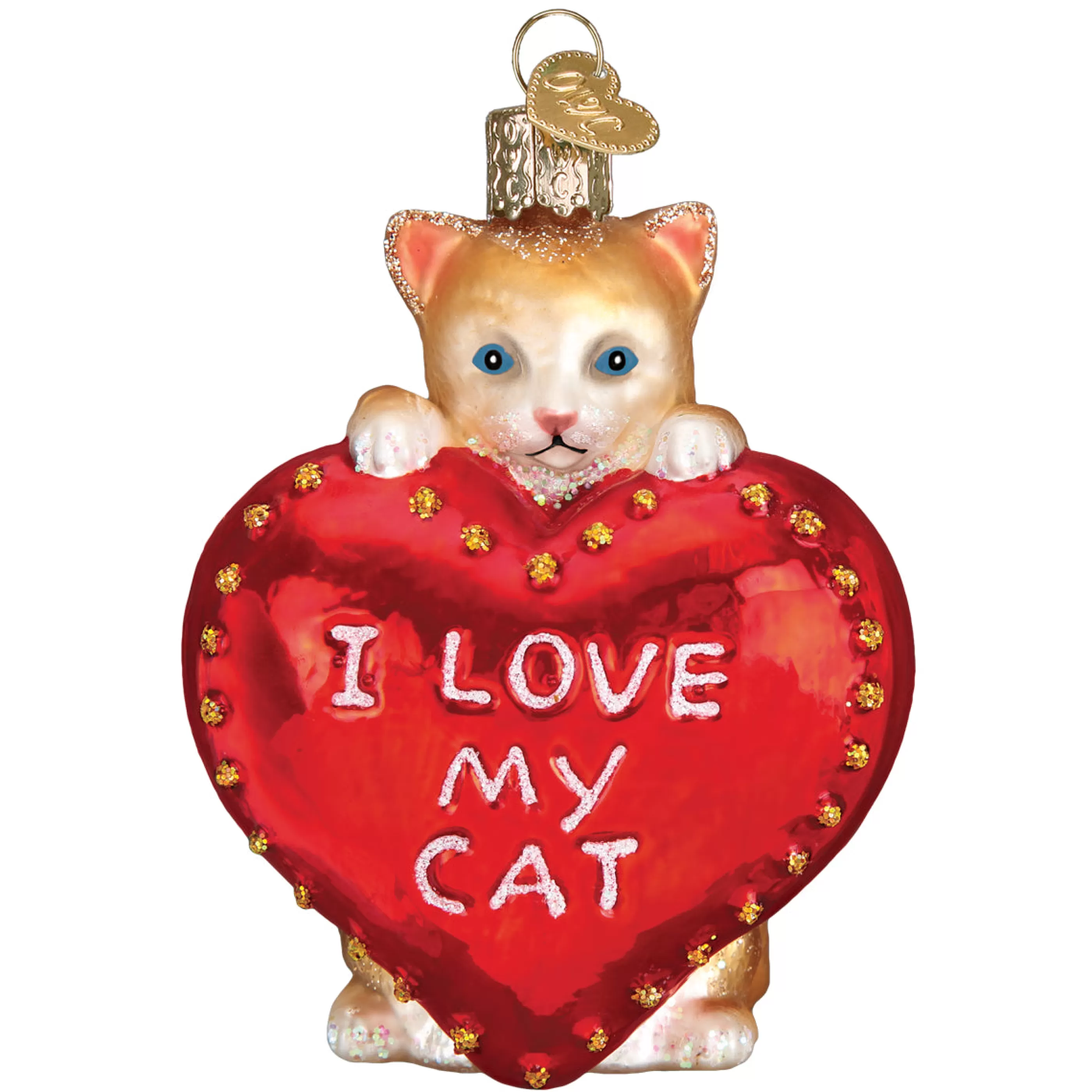 Kasa World Ltd I Love My Cat Ornament