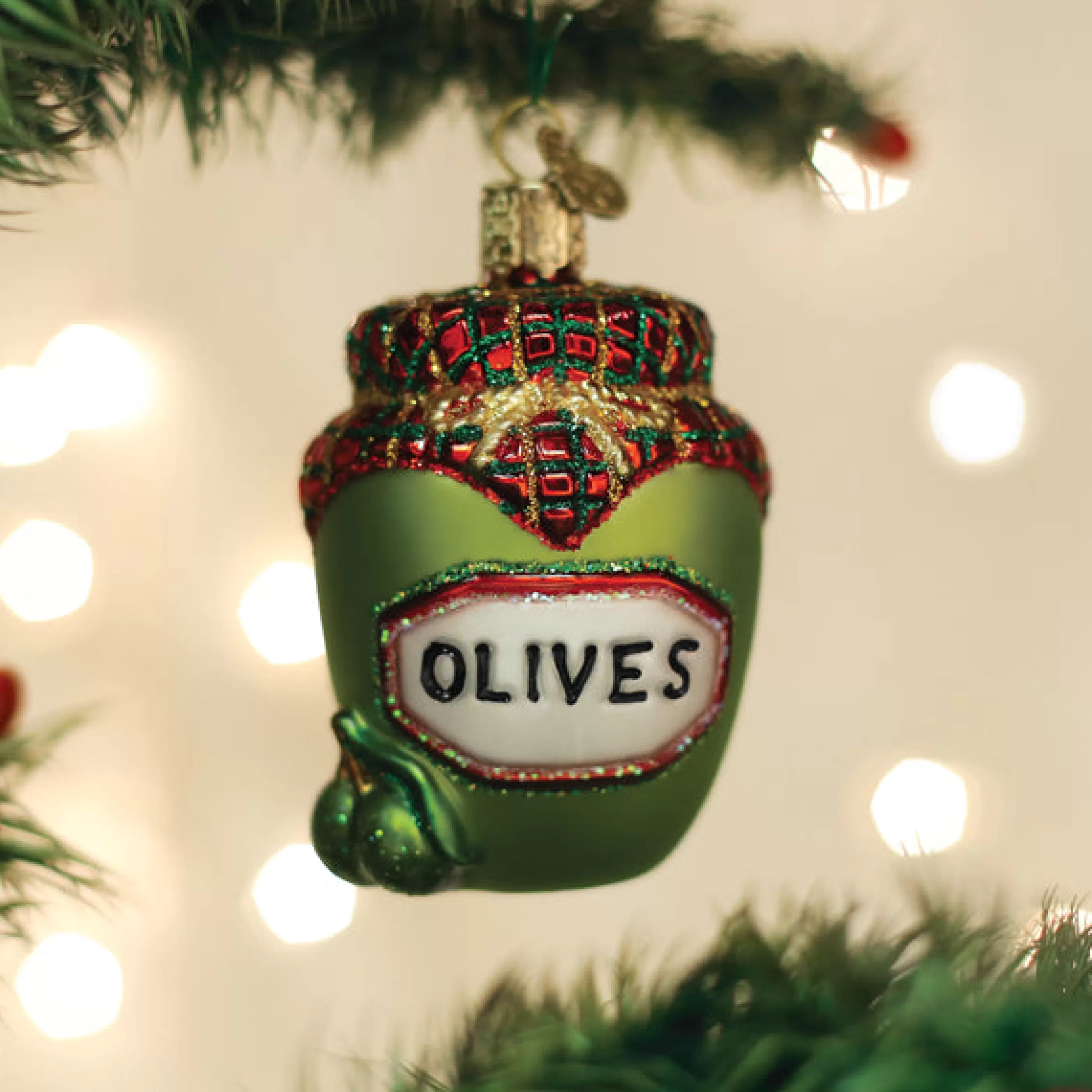 Kasa World Ltd Jar Of Olives Ornament