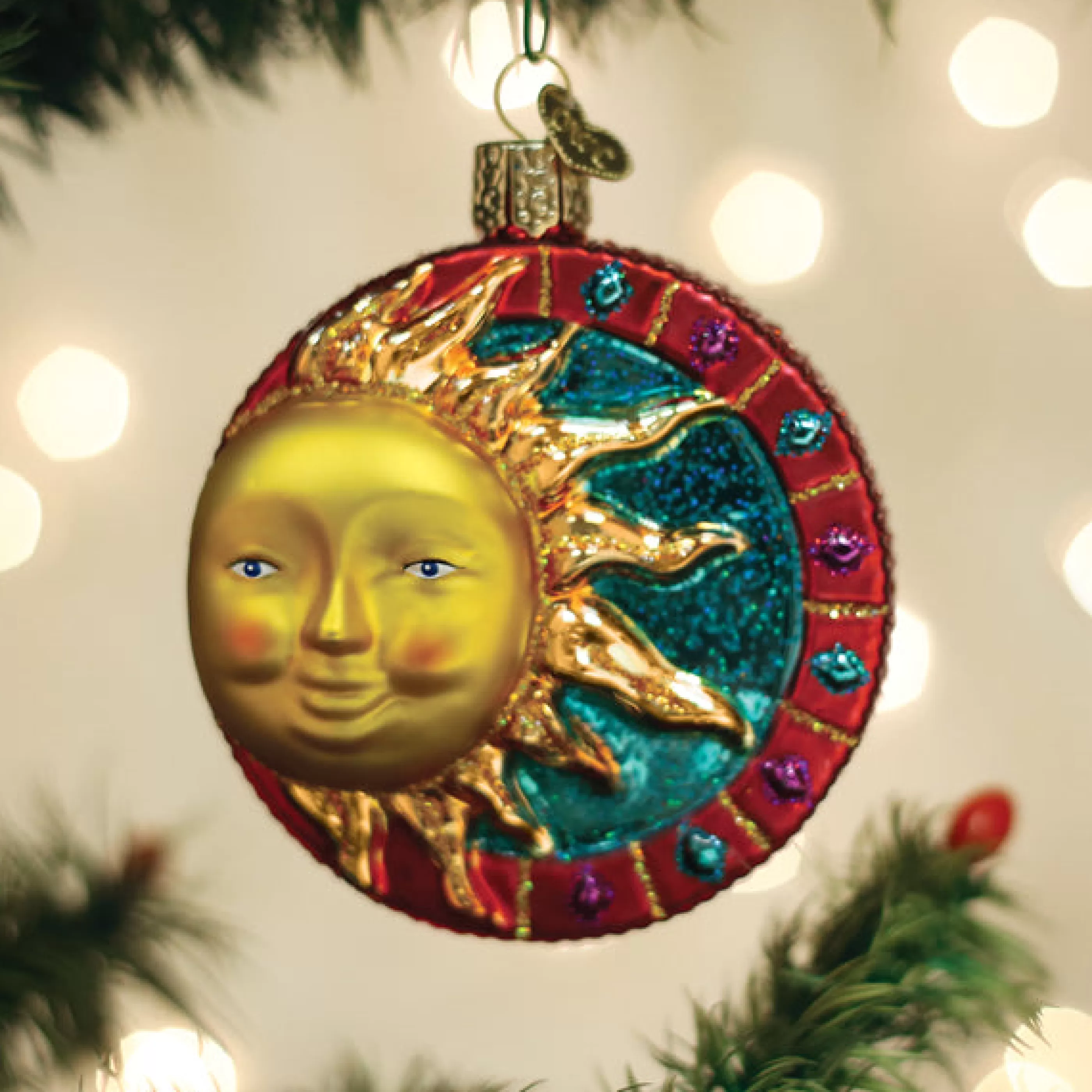 EAST WEST Jeweled Sun Ornament