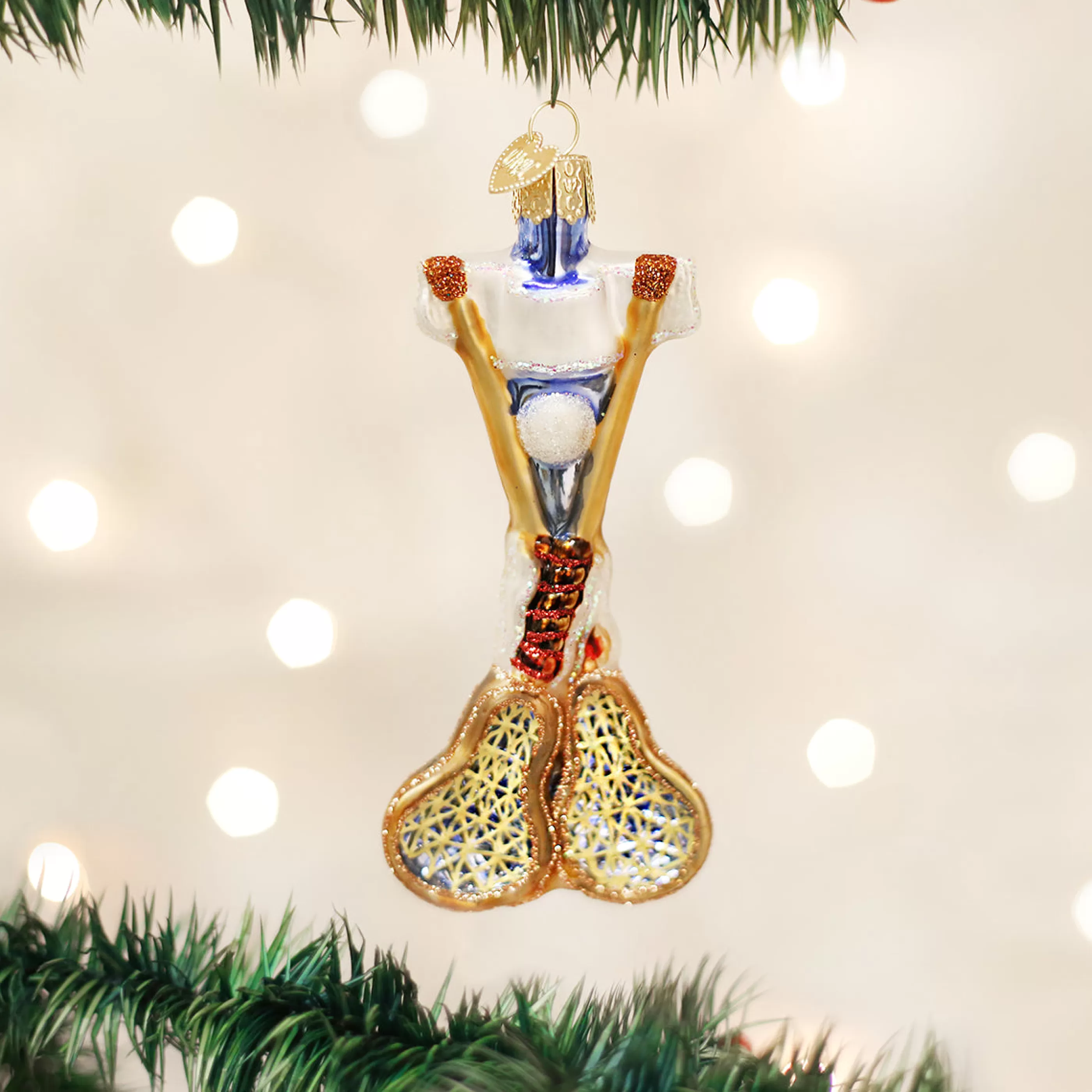 EAST WEST Lacrosse Set Ornament