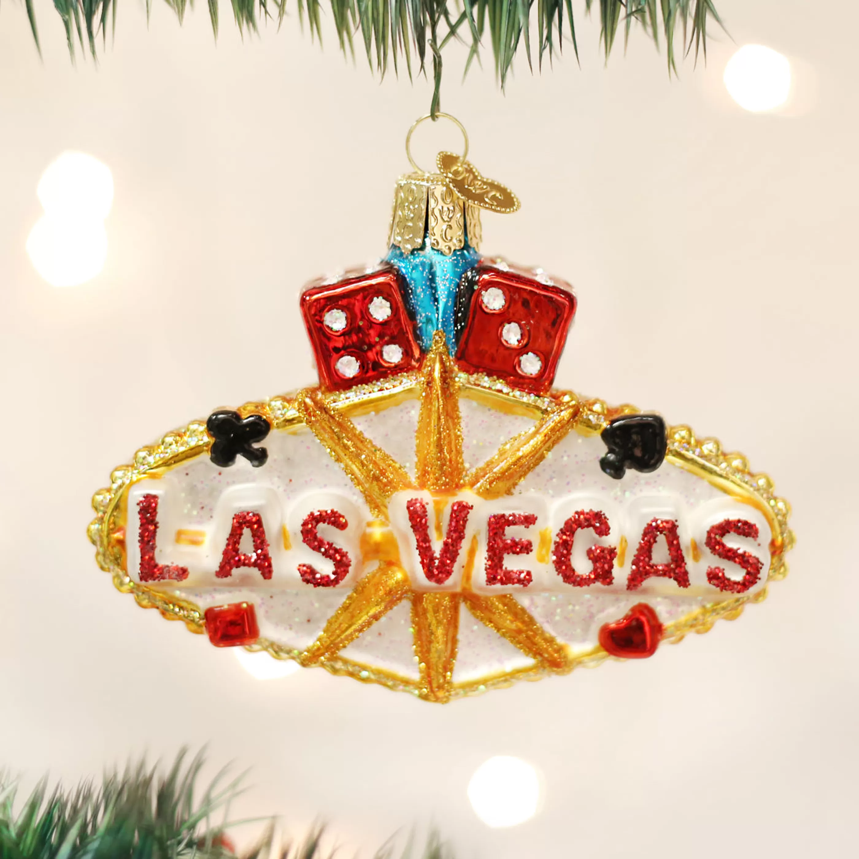 Kasa World Ltd Las Vegas Sign Ornament