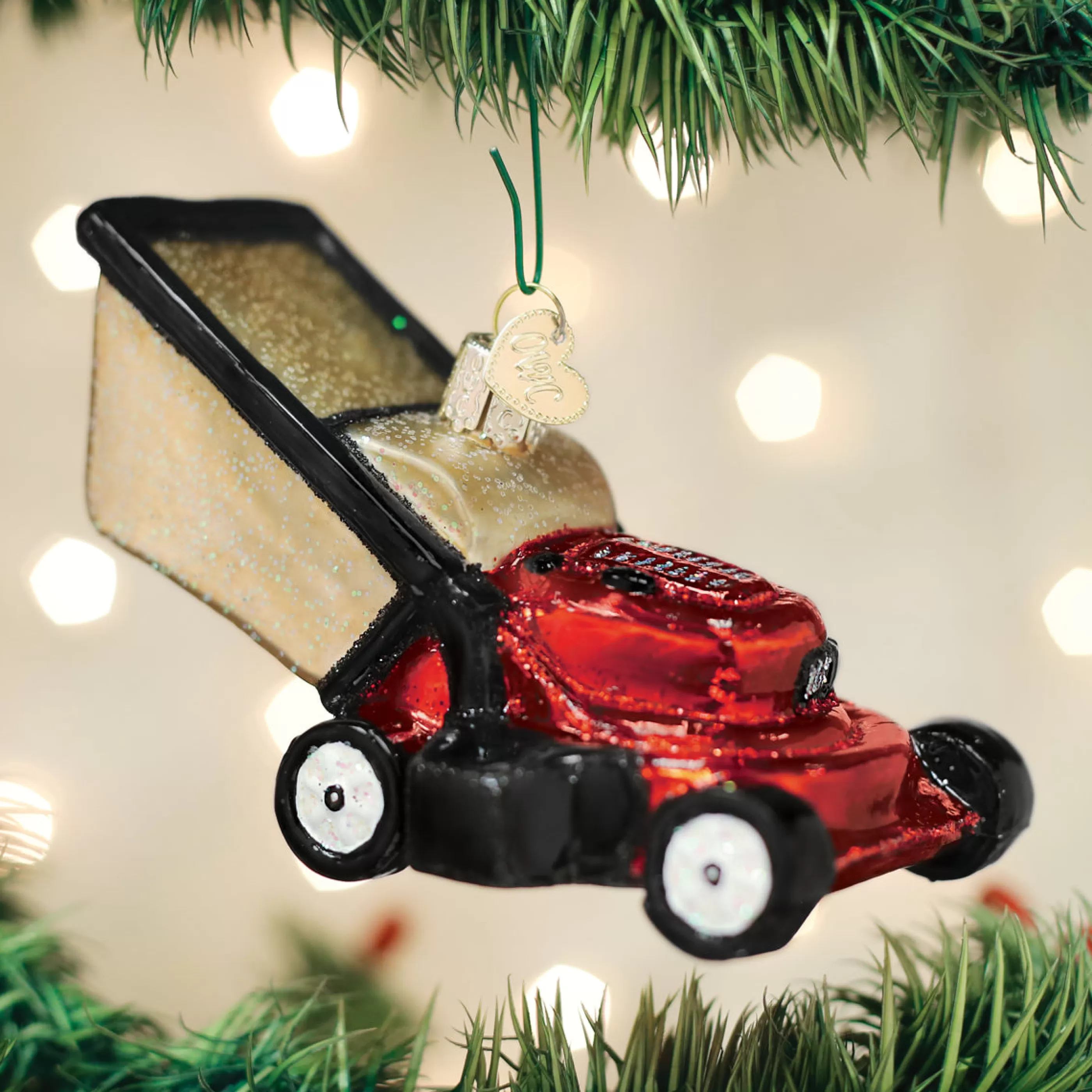 EAST WEST Lawn Mower Ornament