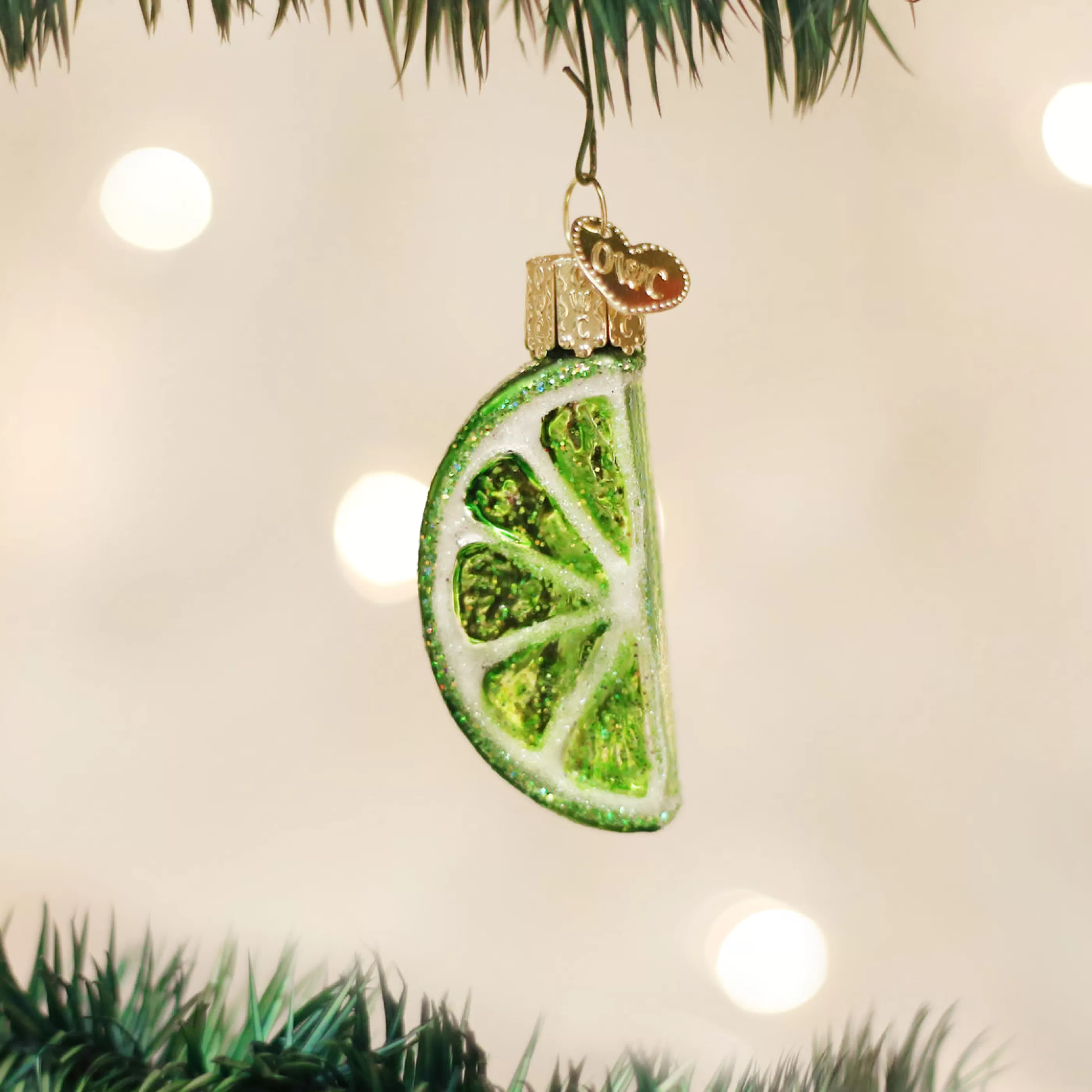 EAST WEST Lime Slice Ornament