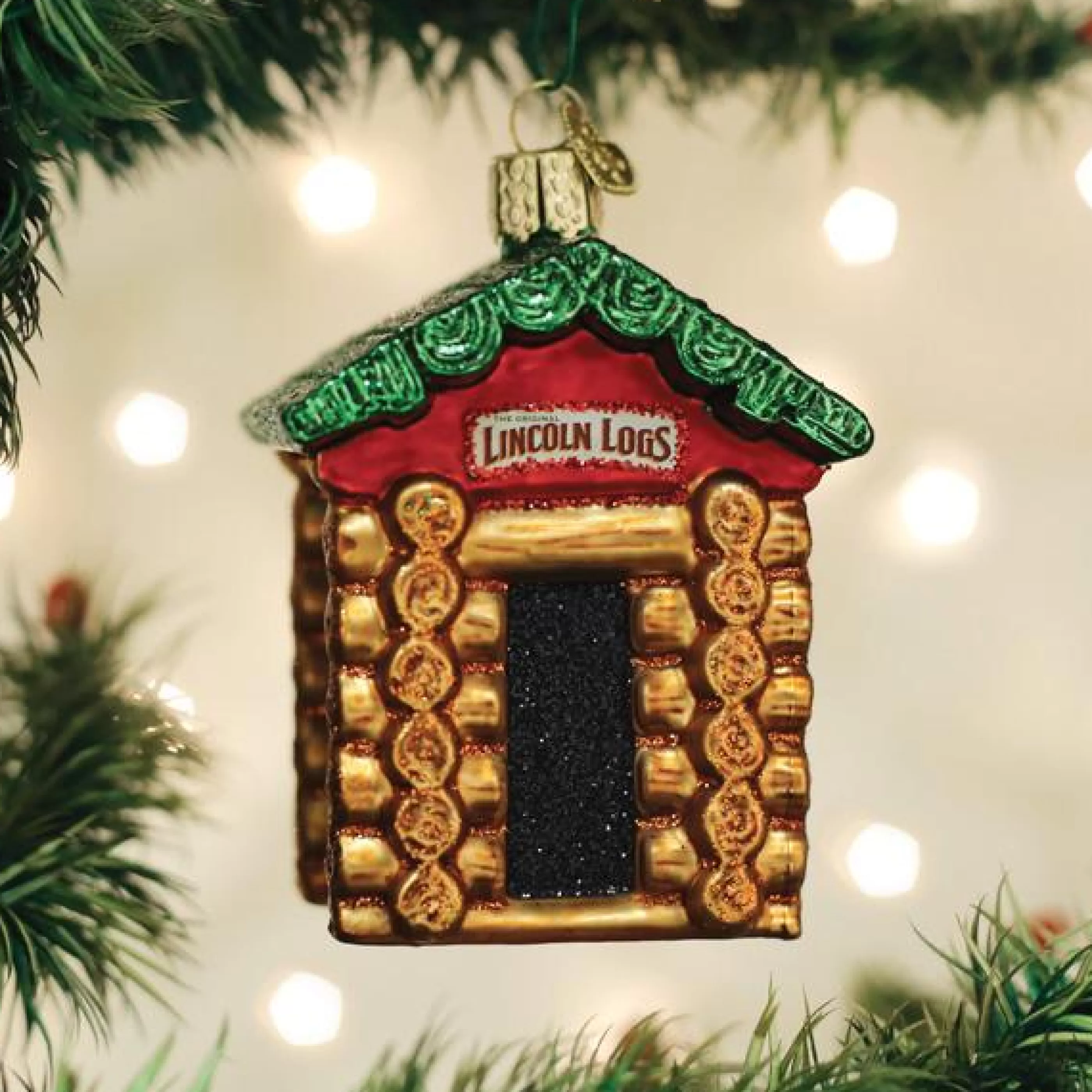 EAST WEST Lincoln Logs Ornament