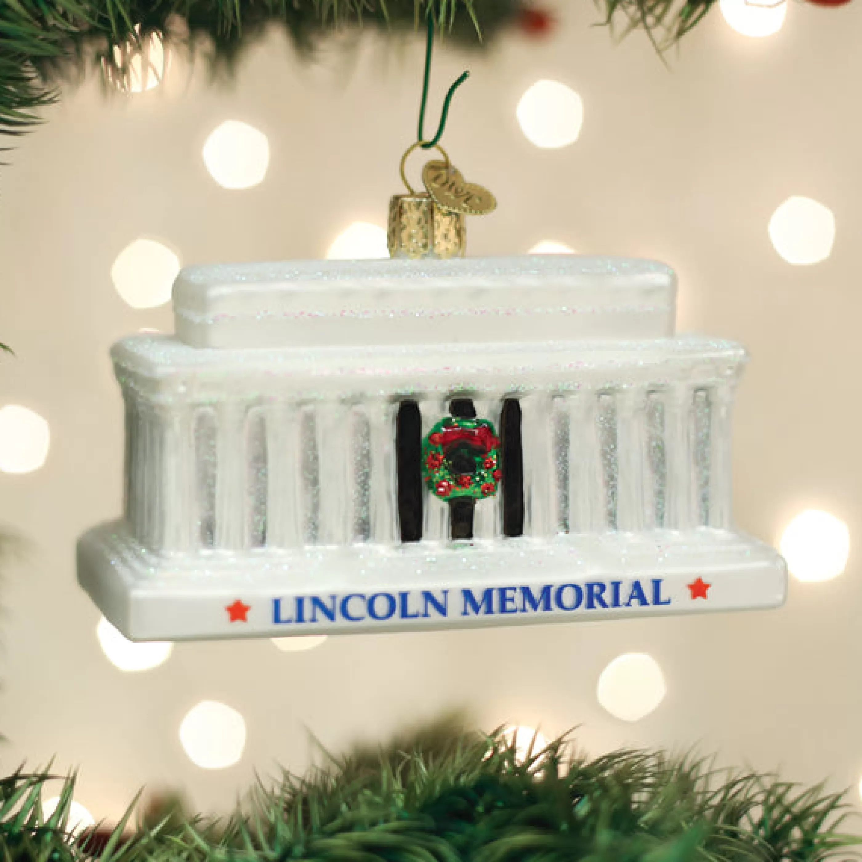 EAST WEST Lincoln Memorial Ornament