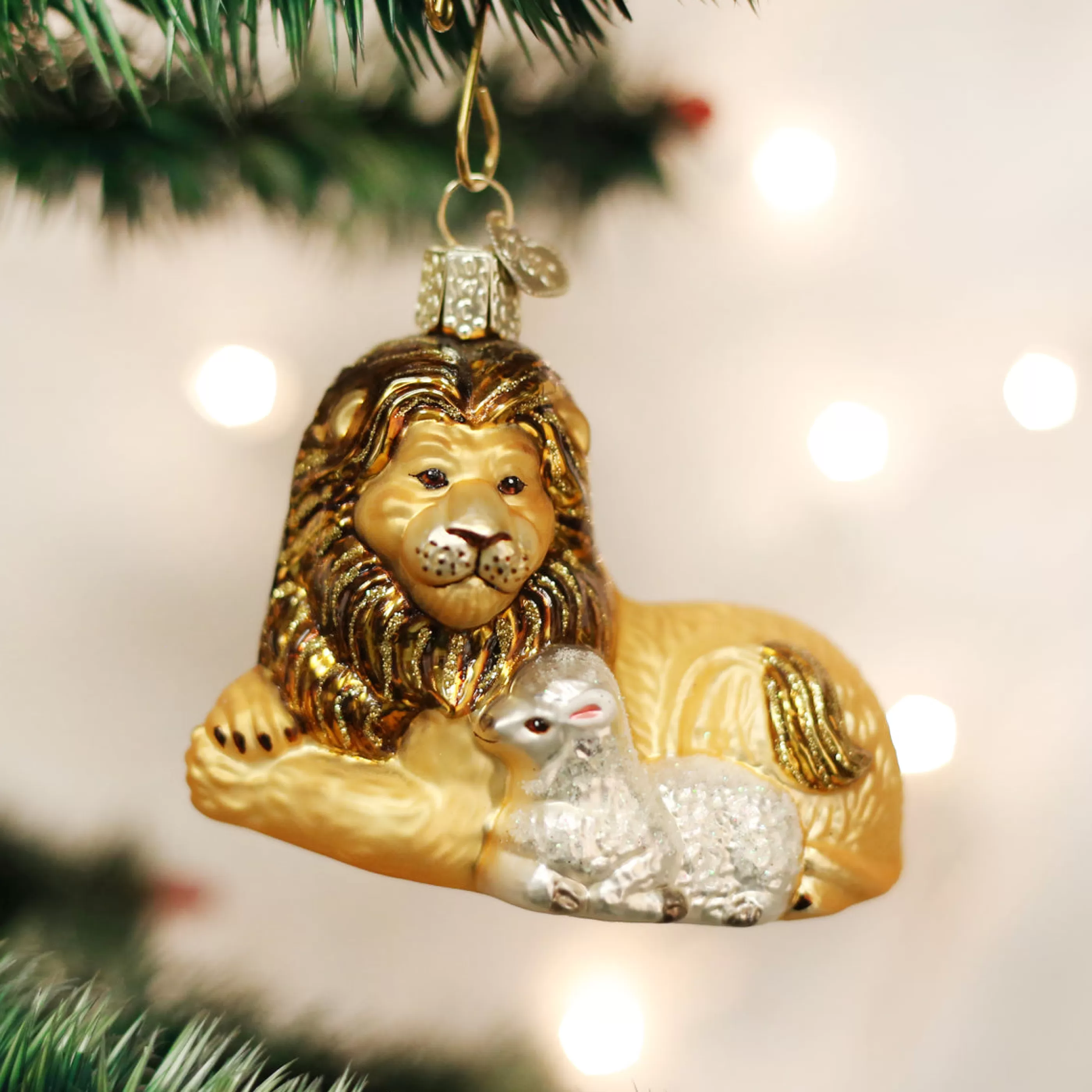 Kasa World Ltd Lion And Lamb Ornament