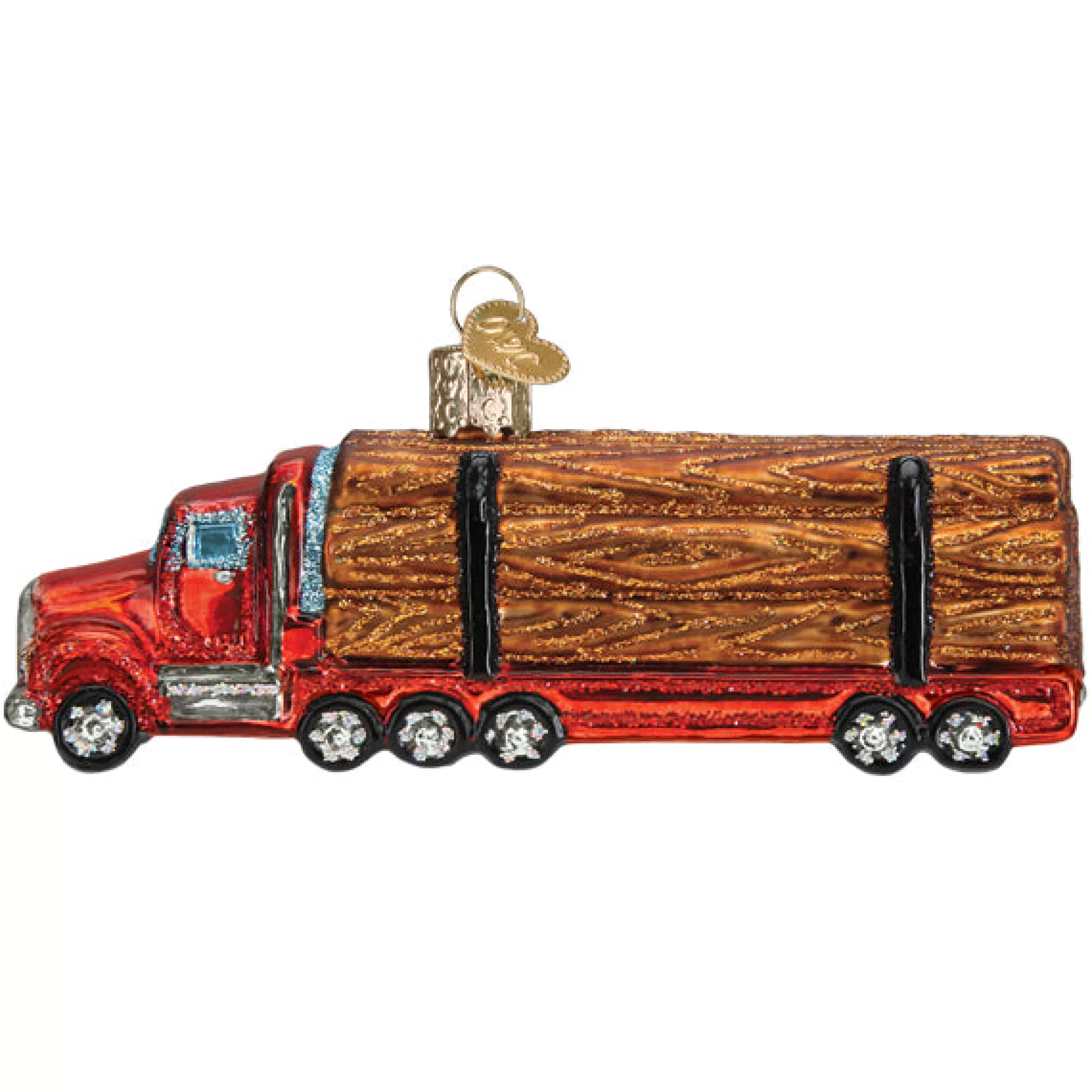 EAST WEST Logging Truck Ornament