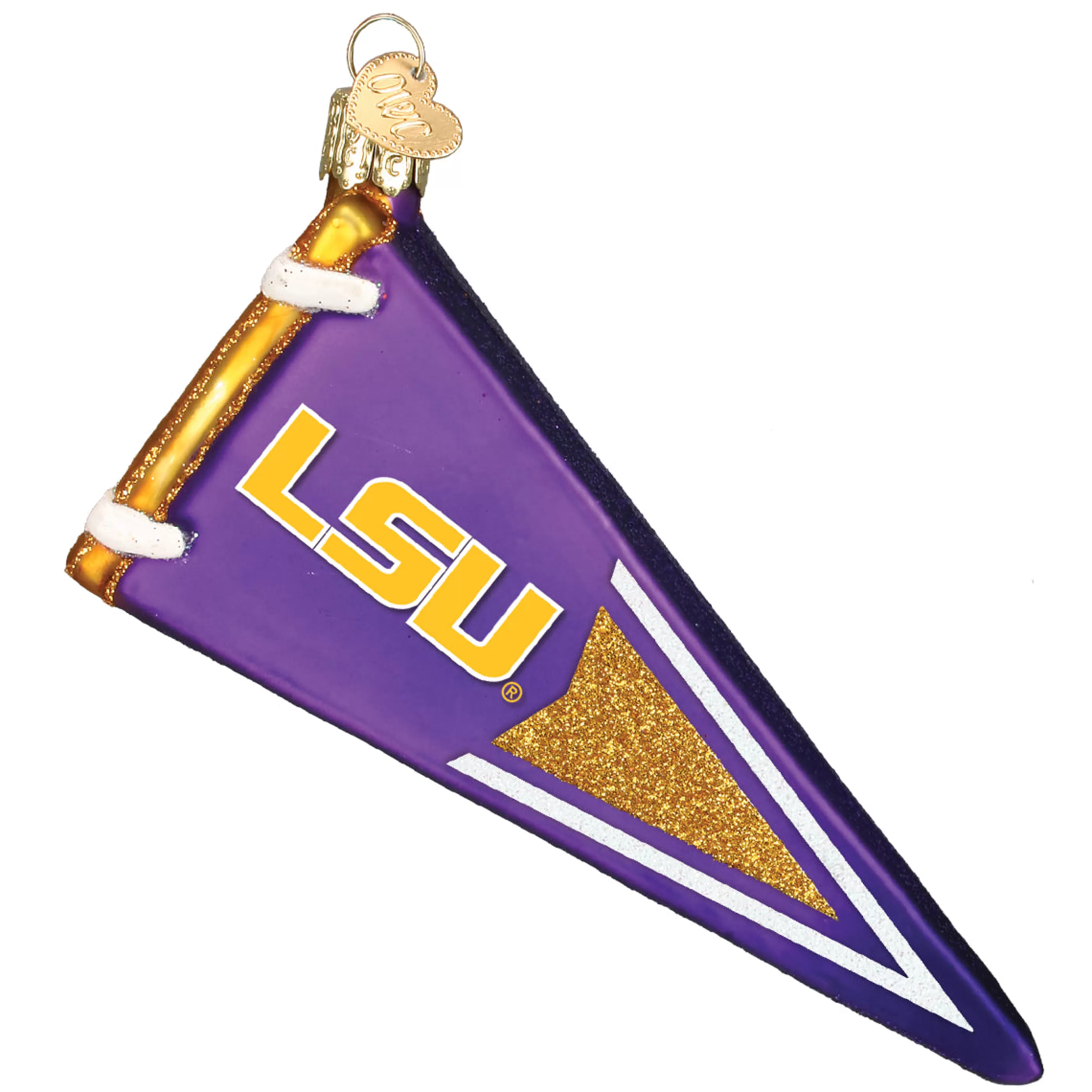 EAST WEST Lsu Pennant Ornament