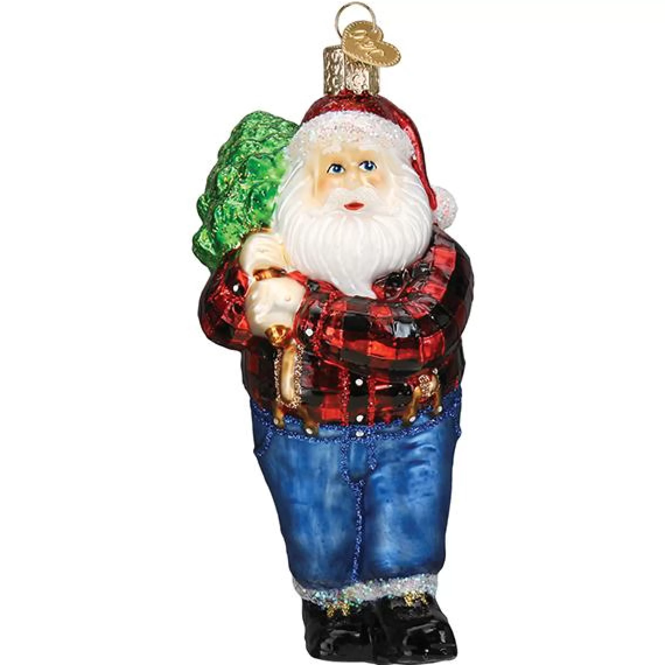 Kasa World Ltd Lumberjack Santa Ornament