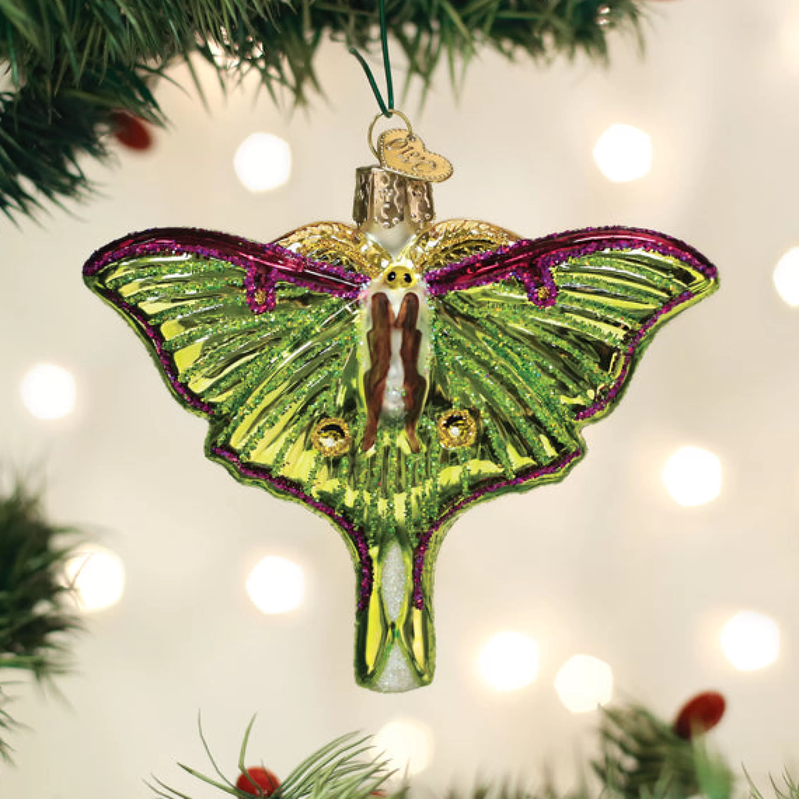 EAST WEST Luna Moth Ornament