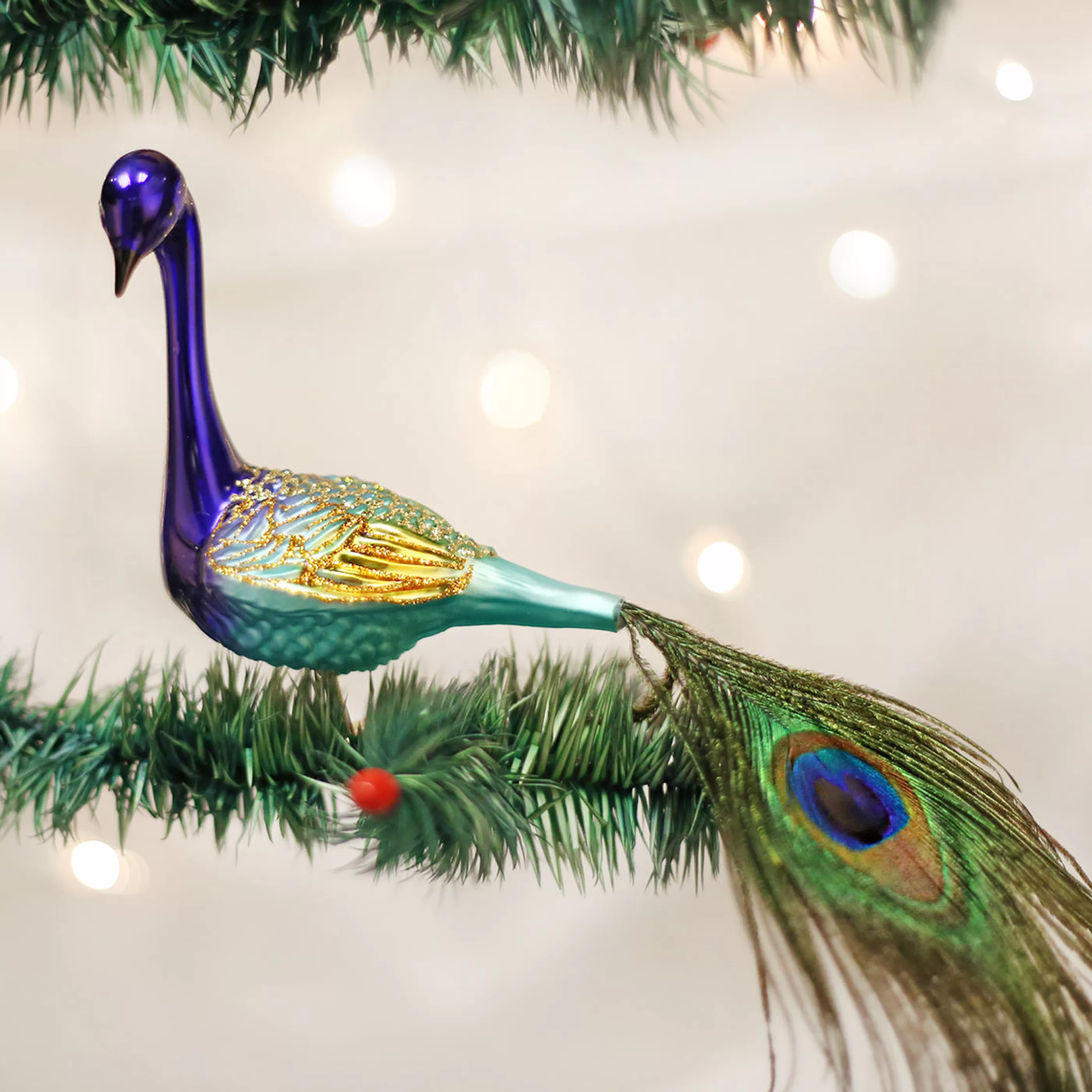 Kasa World Ltd Magnificent Peacock Ornament