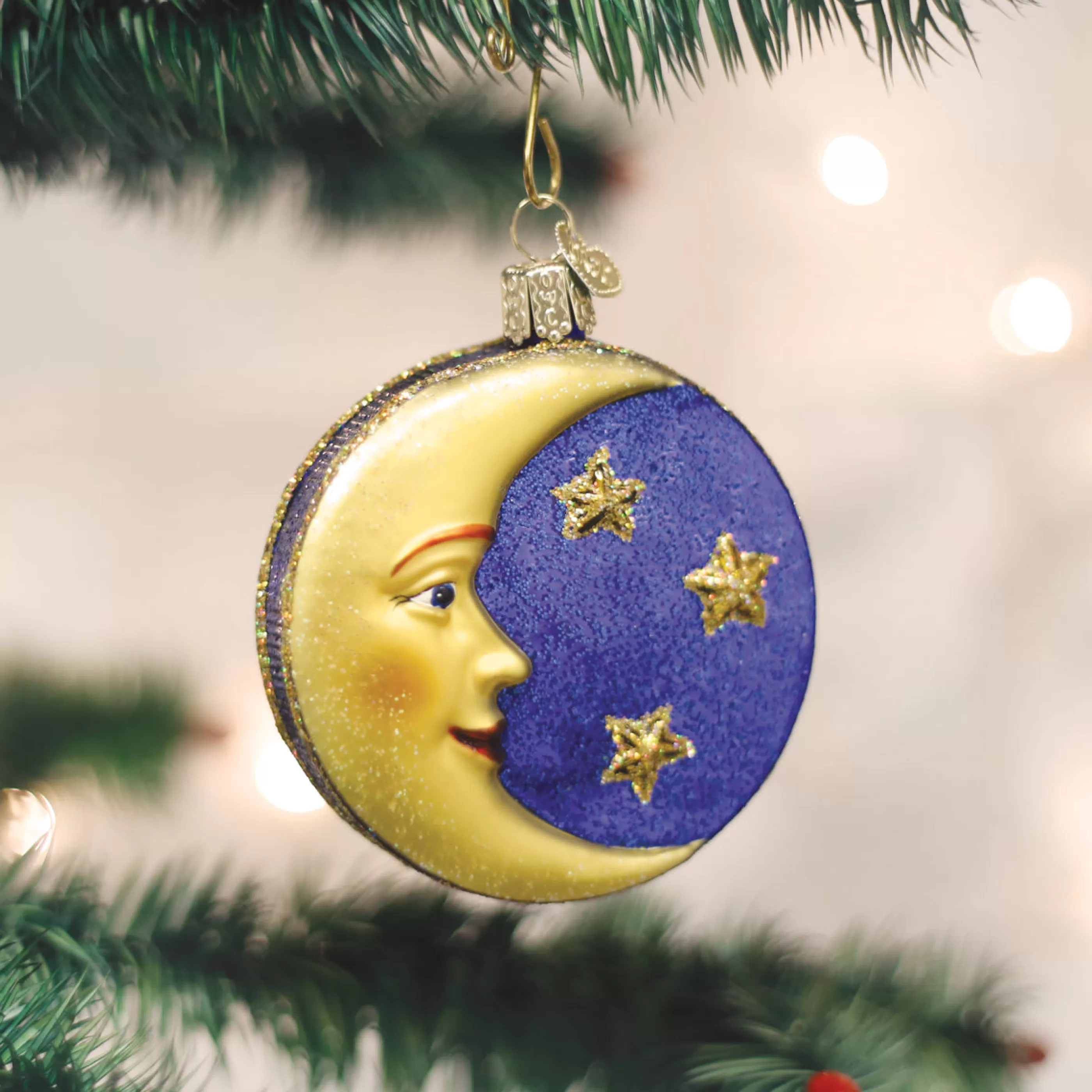 Kasa World Ltd Man In The Moon Ornament