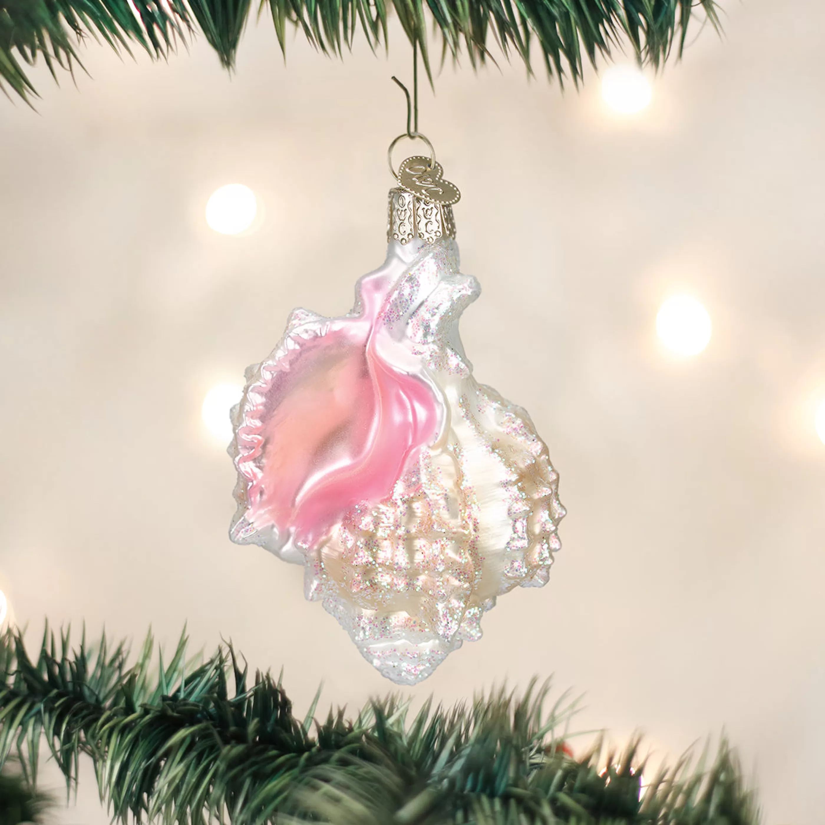 EAST WEST Mexican Seashell Ornament