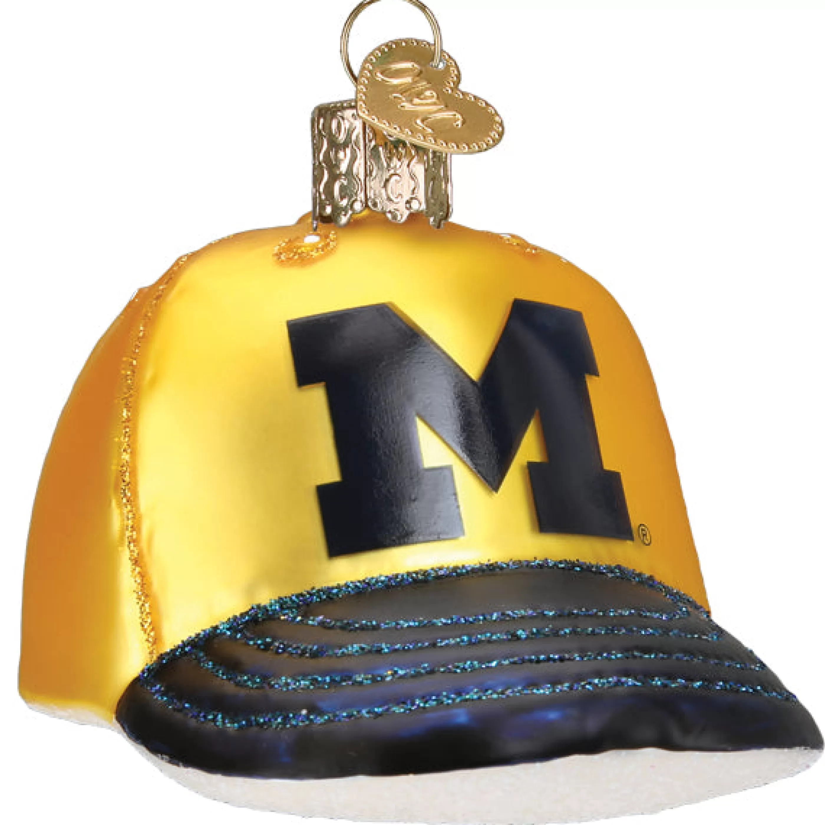 EAST WEST Michigan Baseball Cap Ornament