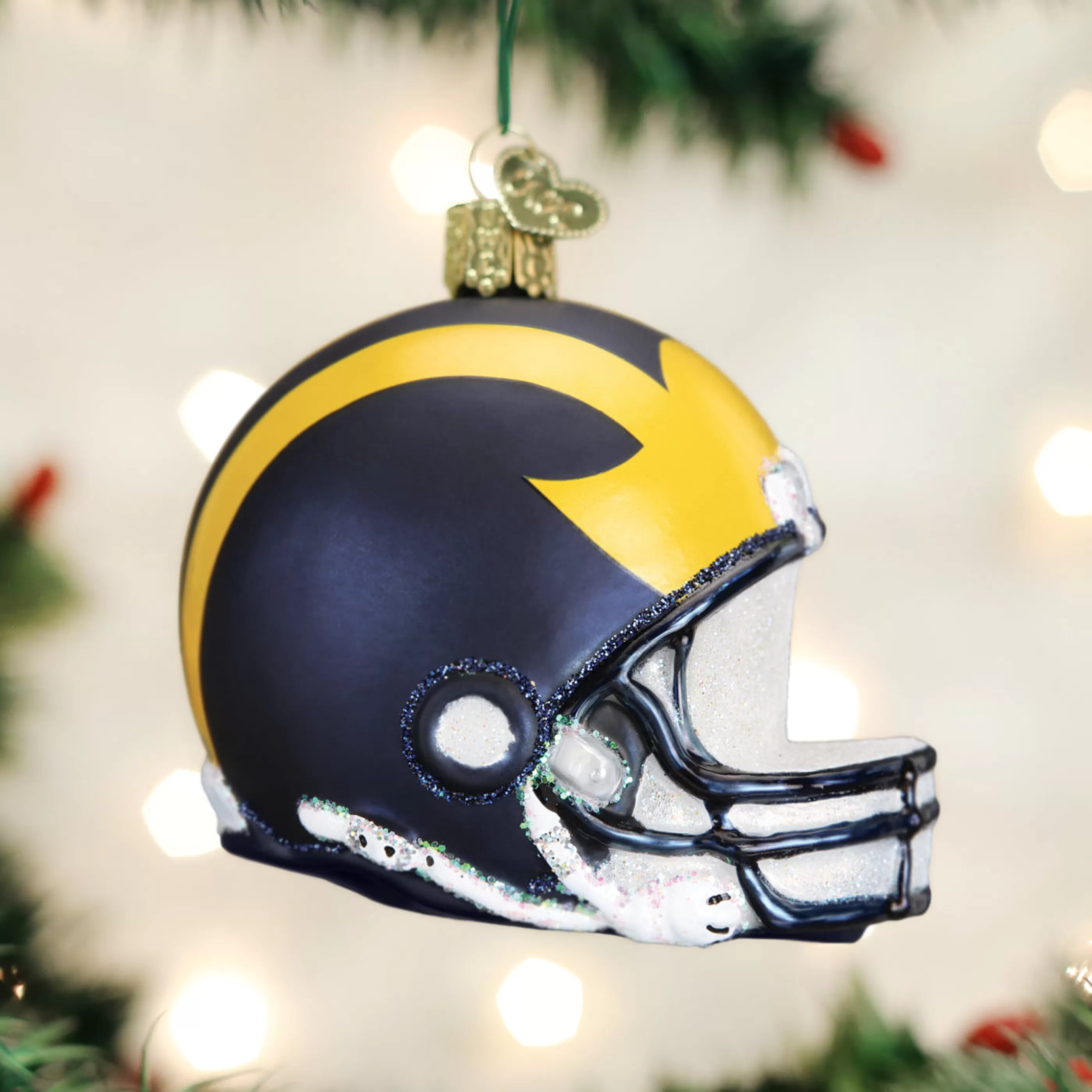 EAST WEST Michigan Helmet Ornament