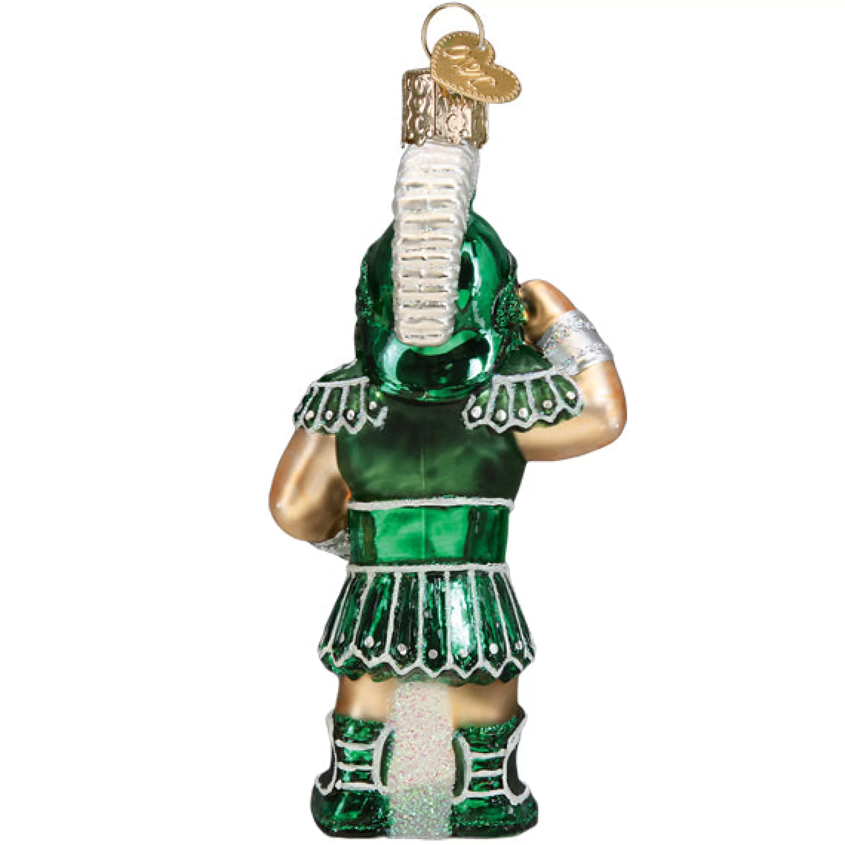 EAST WEST Michigan State Sparty Ornament