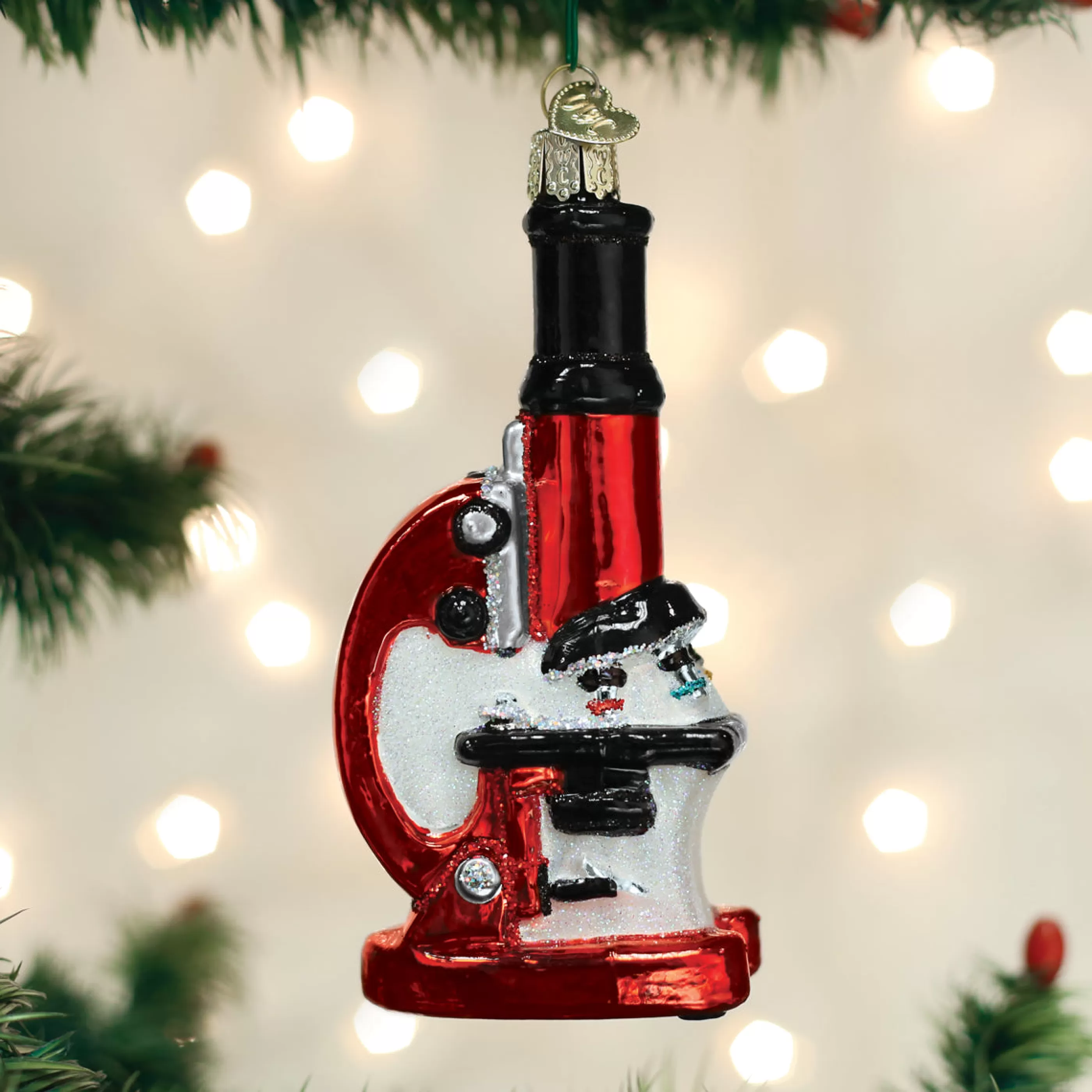 EAST WEST Microscope Ornament