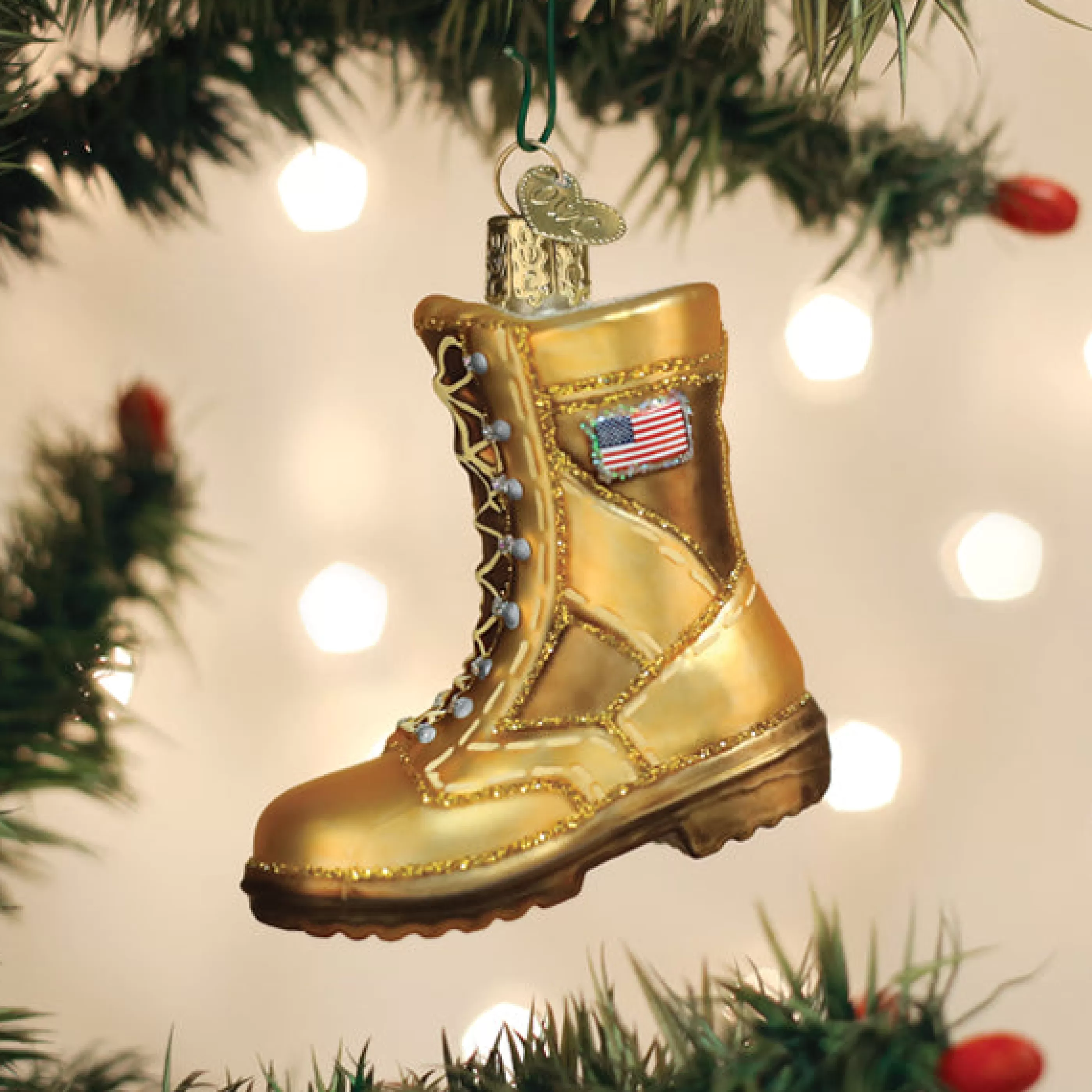 EAST WEST Military Boot Ornament