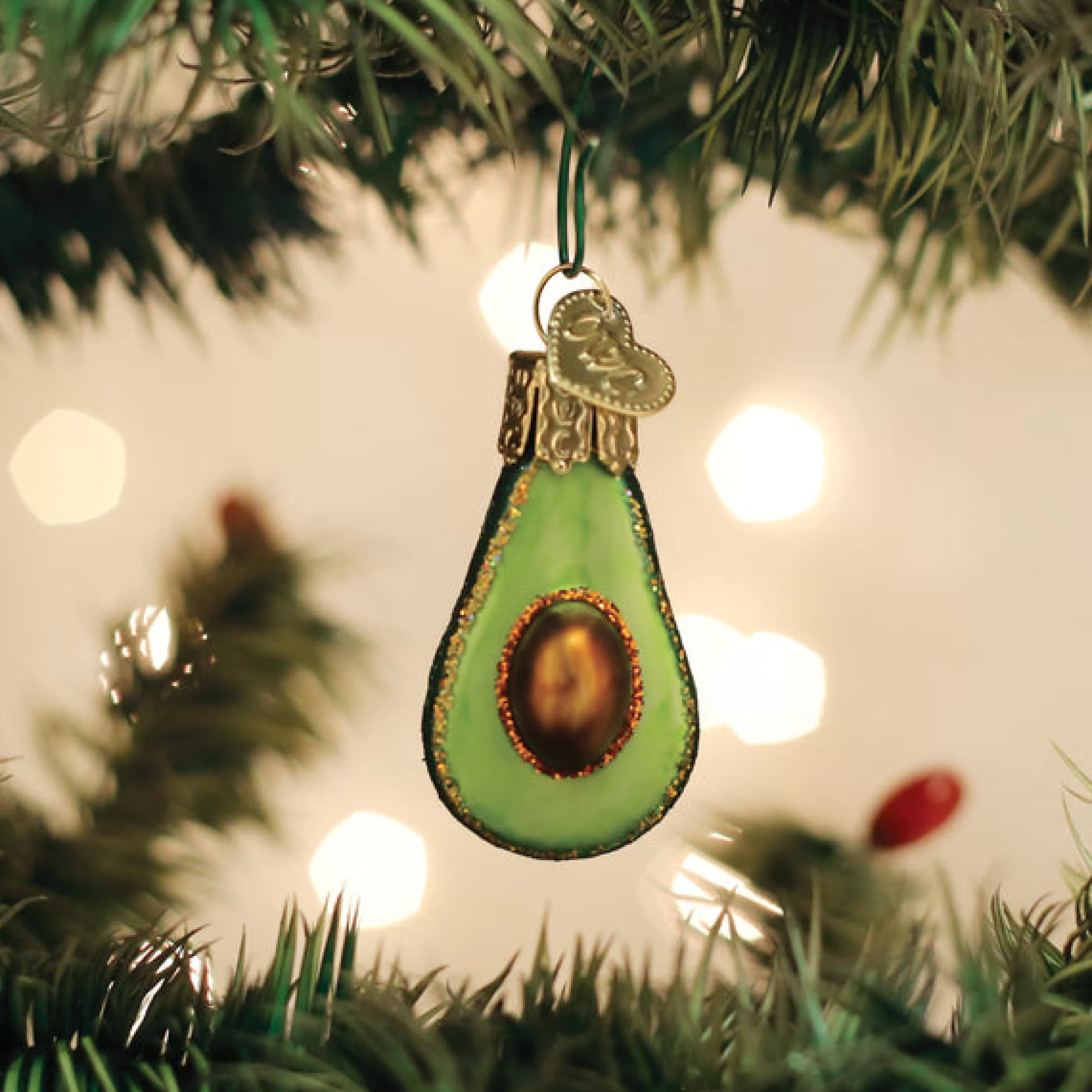 EAST WEST Mini Avocado Ornament