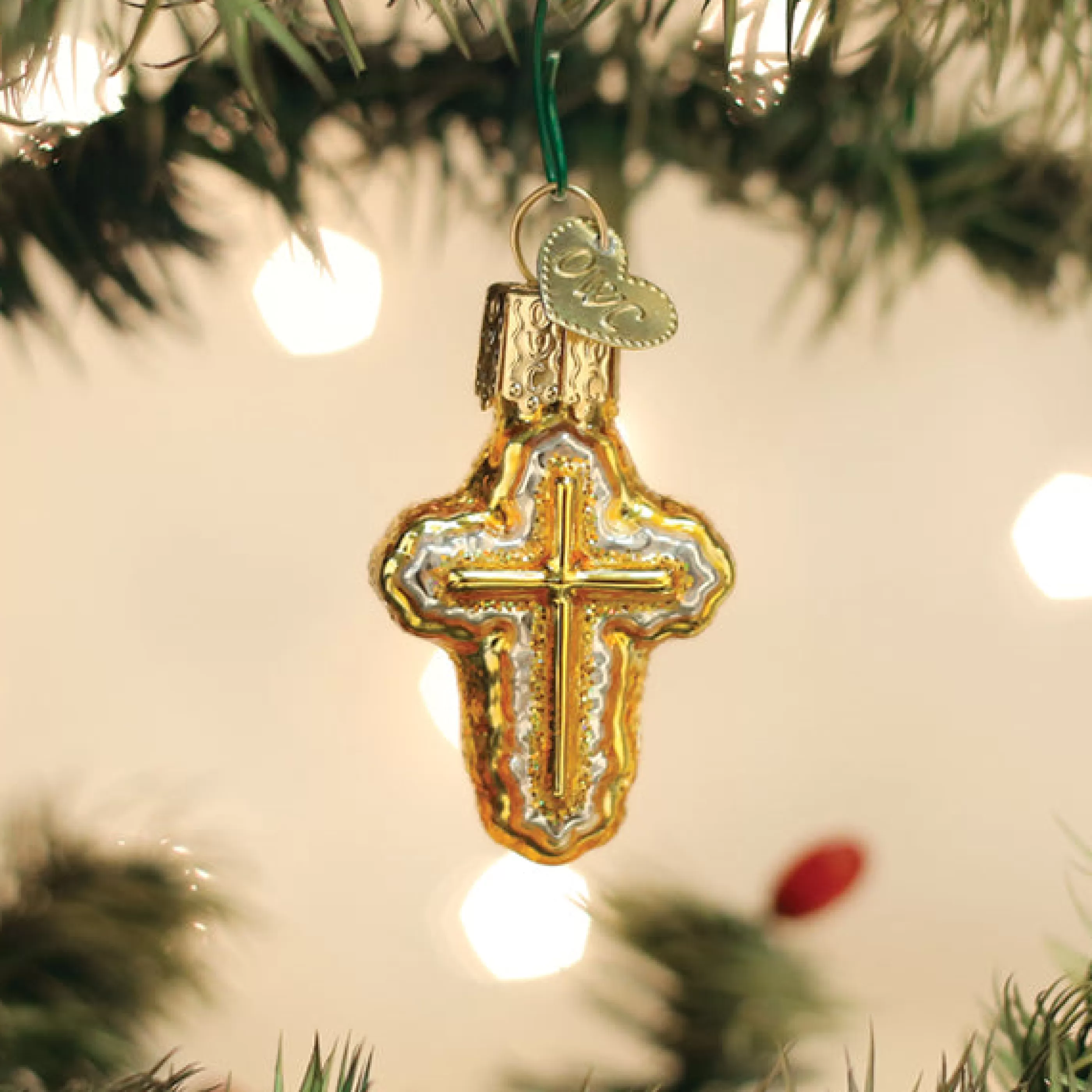 EAST WEST Mini Cross Ornament