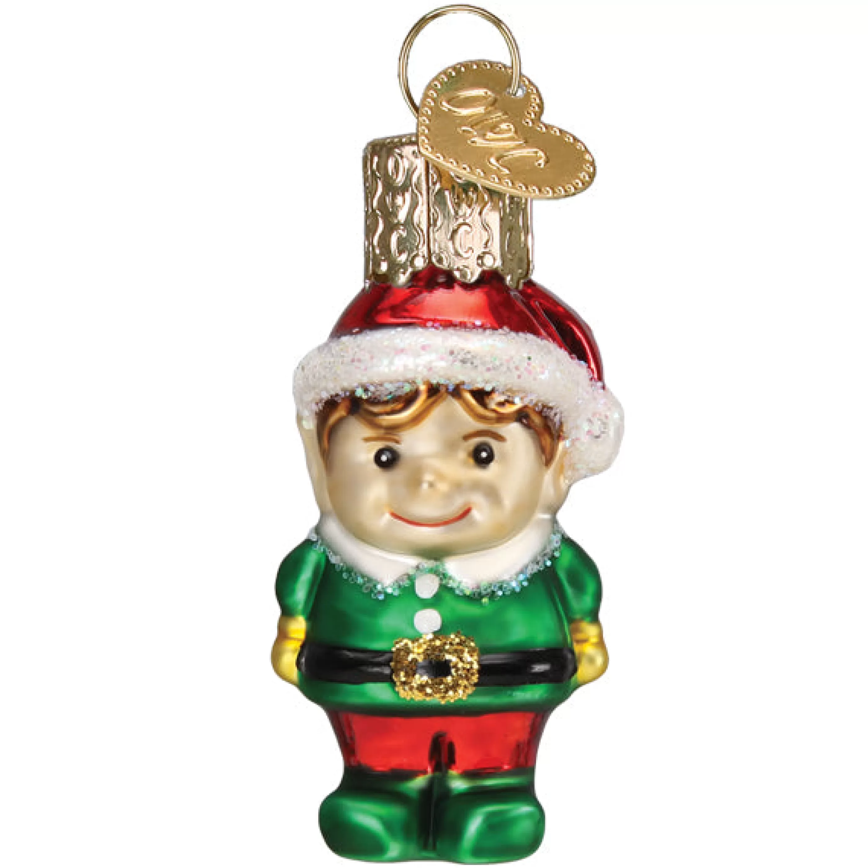 EAST WEST Mini Elf Ornament