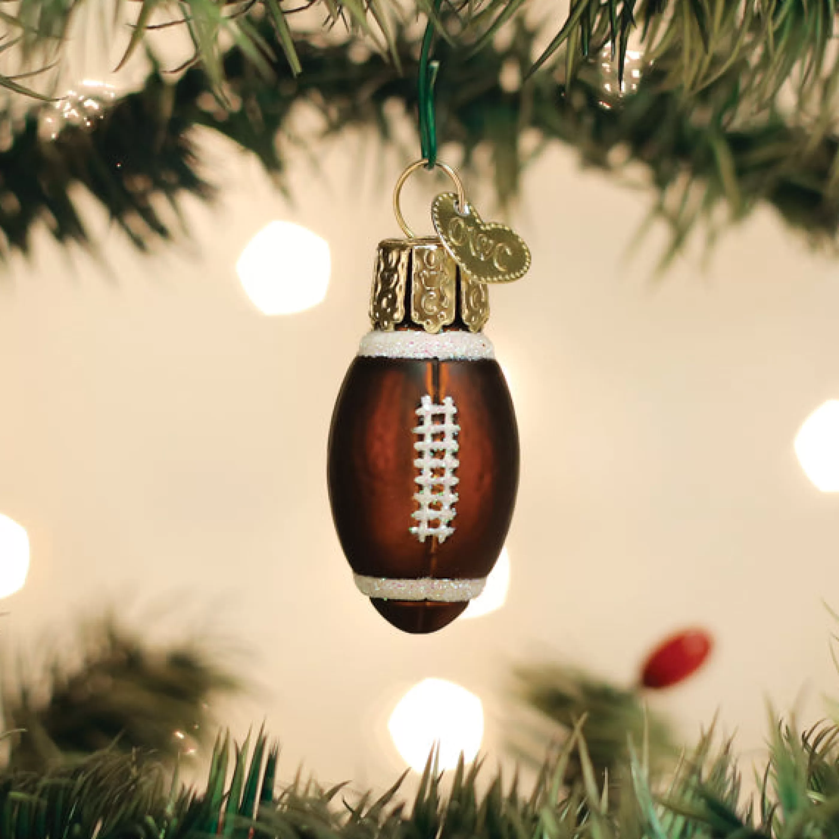 EAST WEST Mini Football Ornament