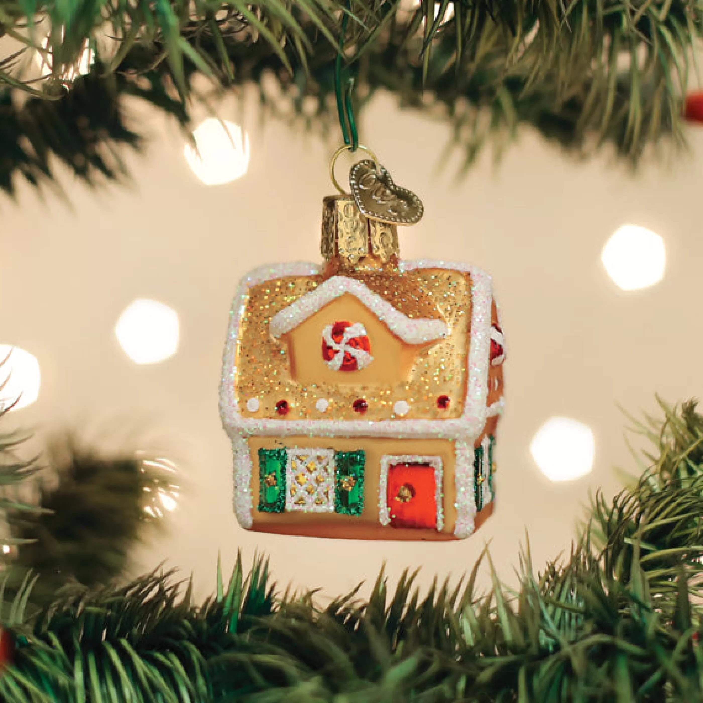 EAST WEST Mini Gingerbread House Ornament