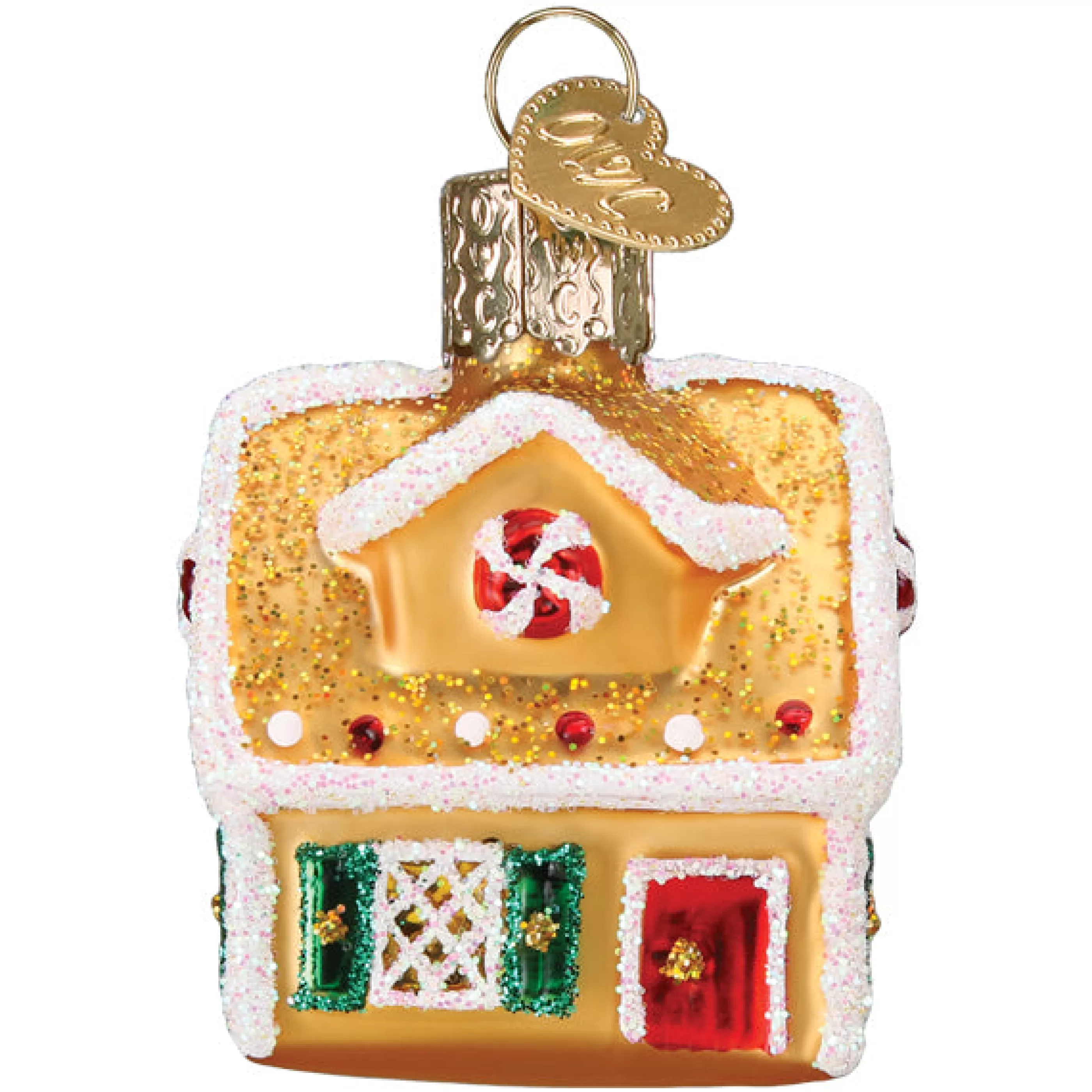 EAST WEST Mini Gingerbread House Ornament