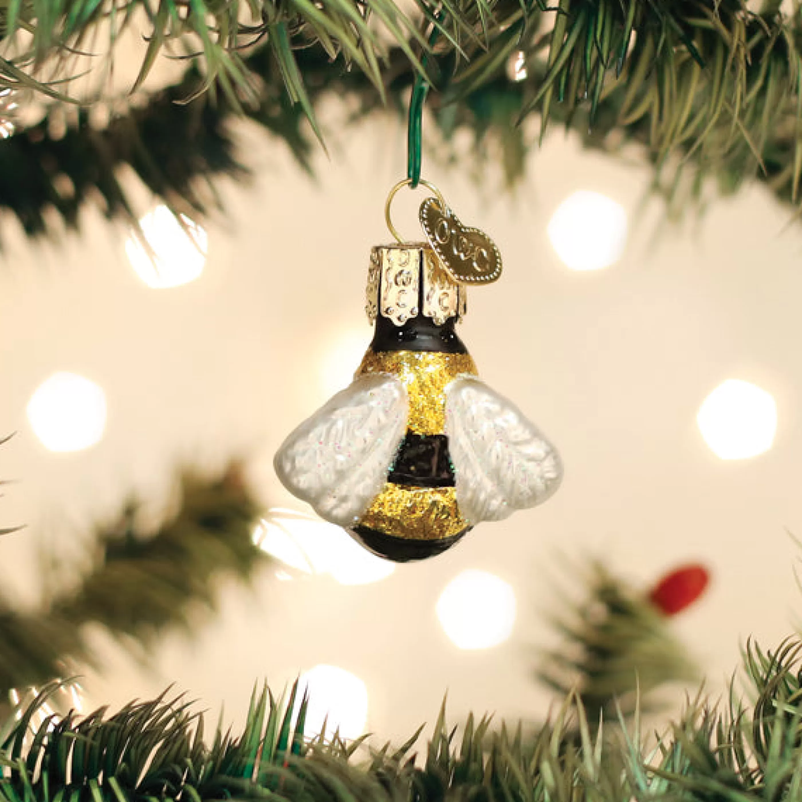 EAST WEST Mini Honey Bee Ornament