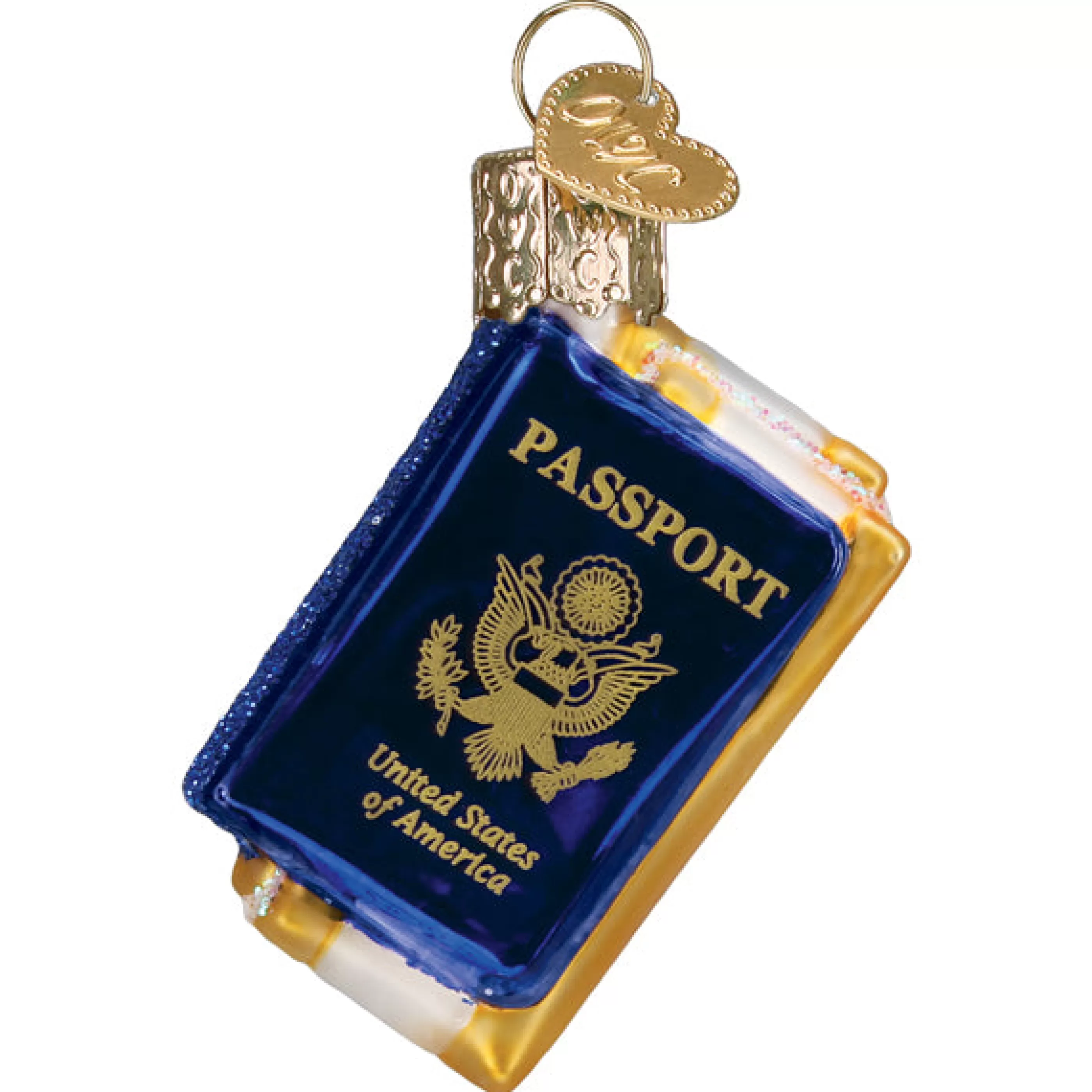 EAST WEST Mini Passport Ornament