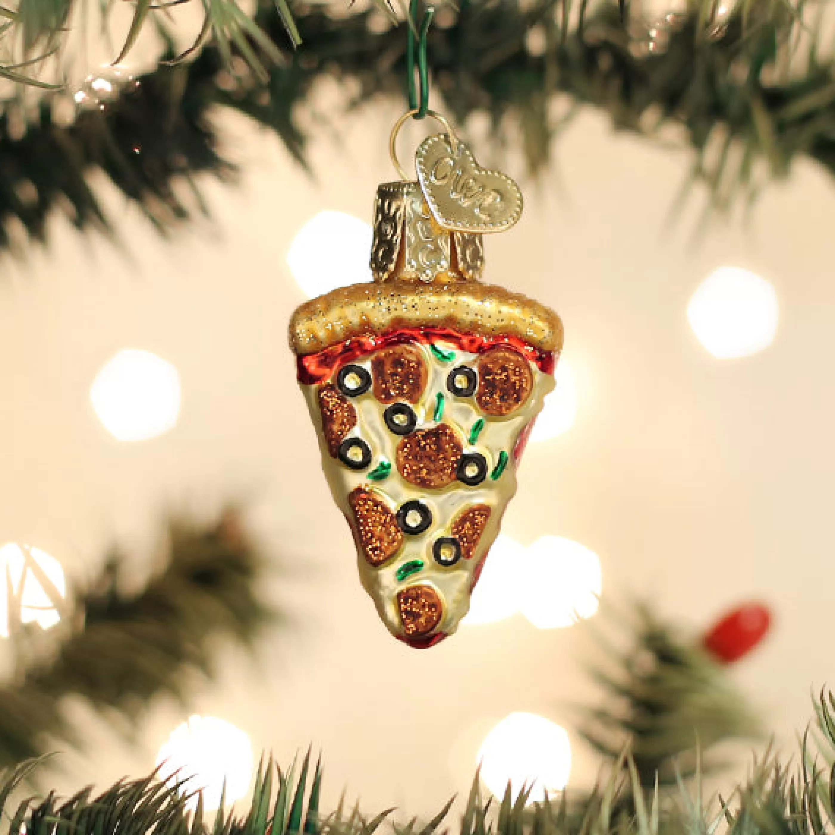 EAST WEST Mini Pizza Slice Ornament