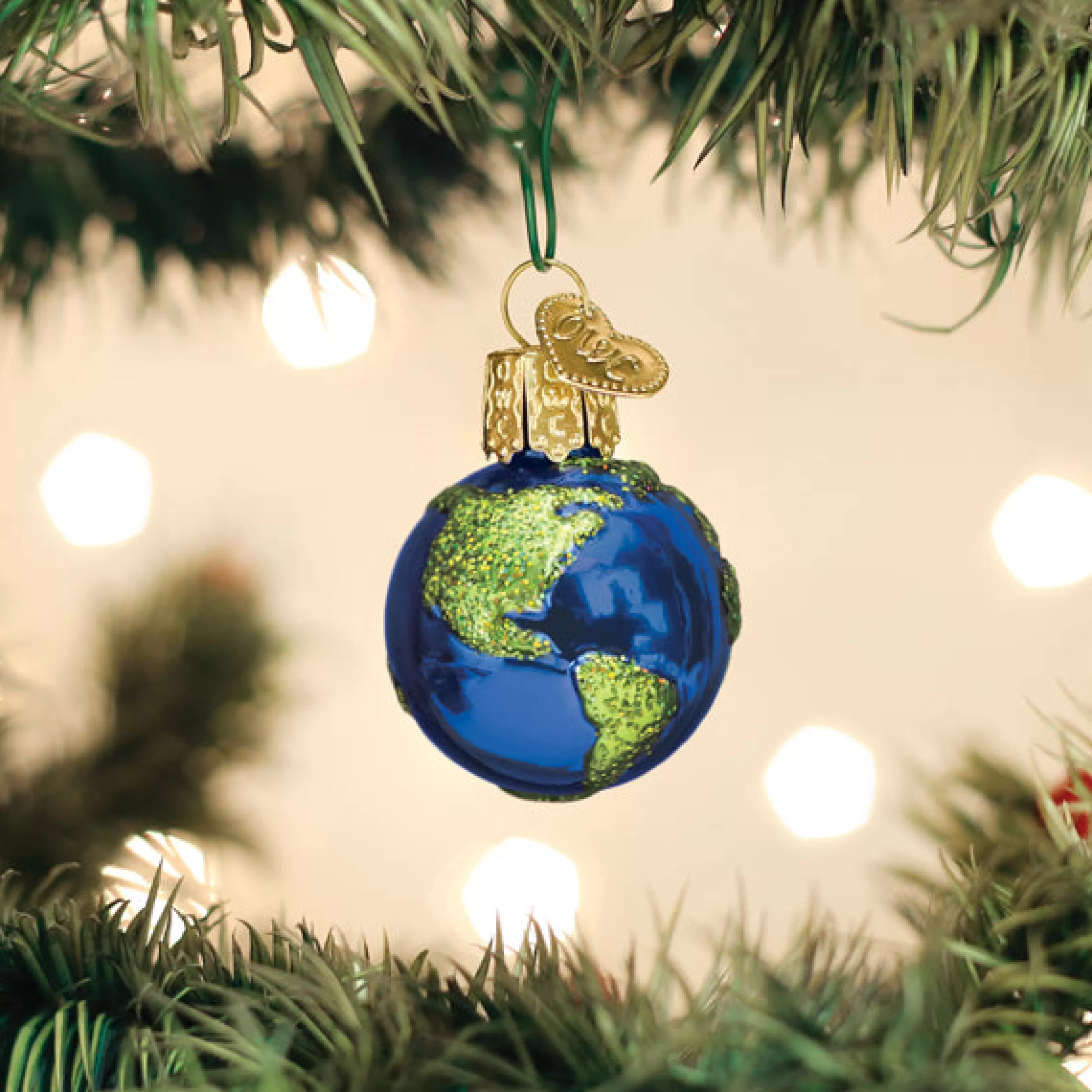 EAST WEST Mini Planet Earth Ornament