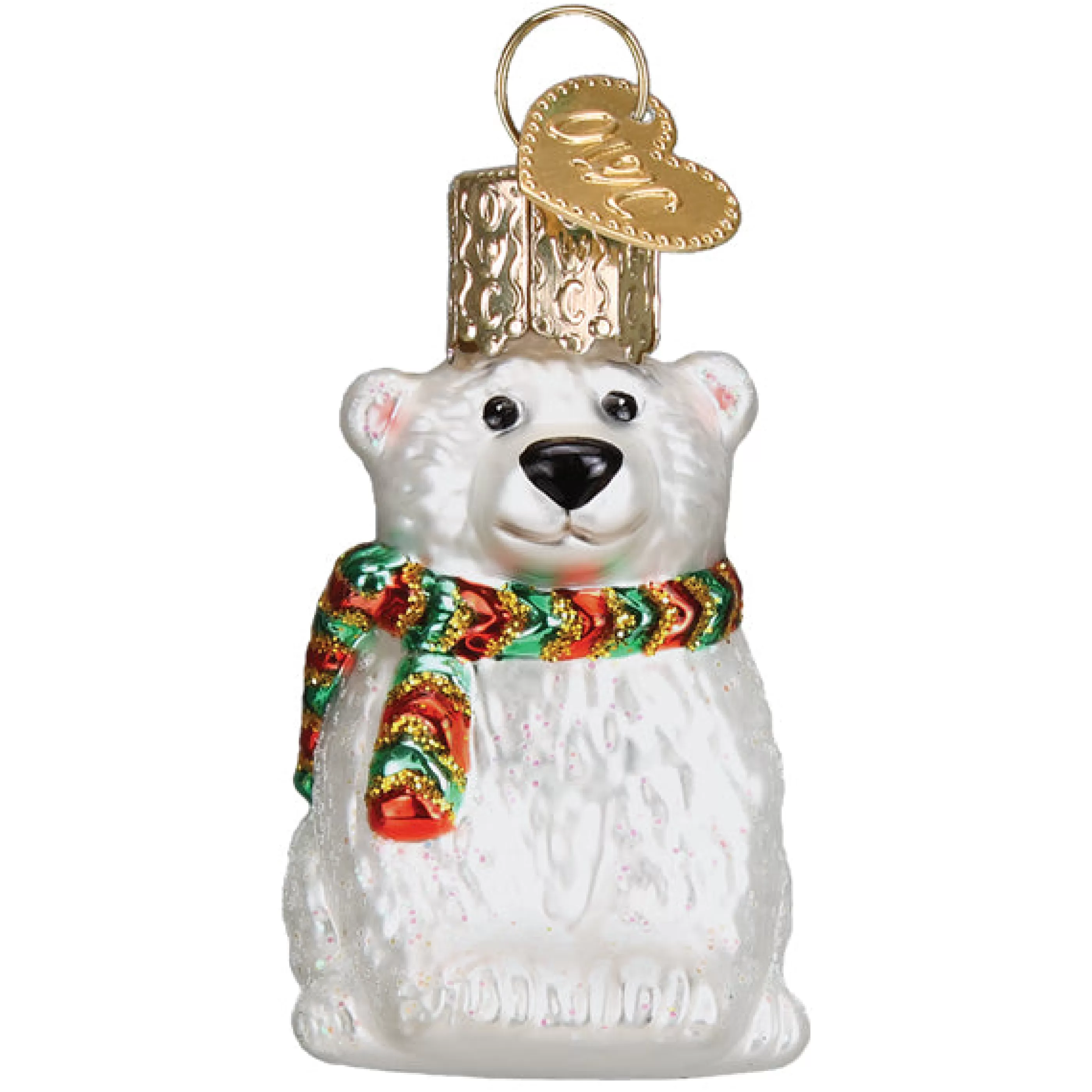 EAST WEST Mini Polar Bear Ornament