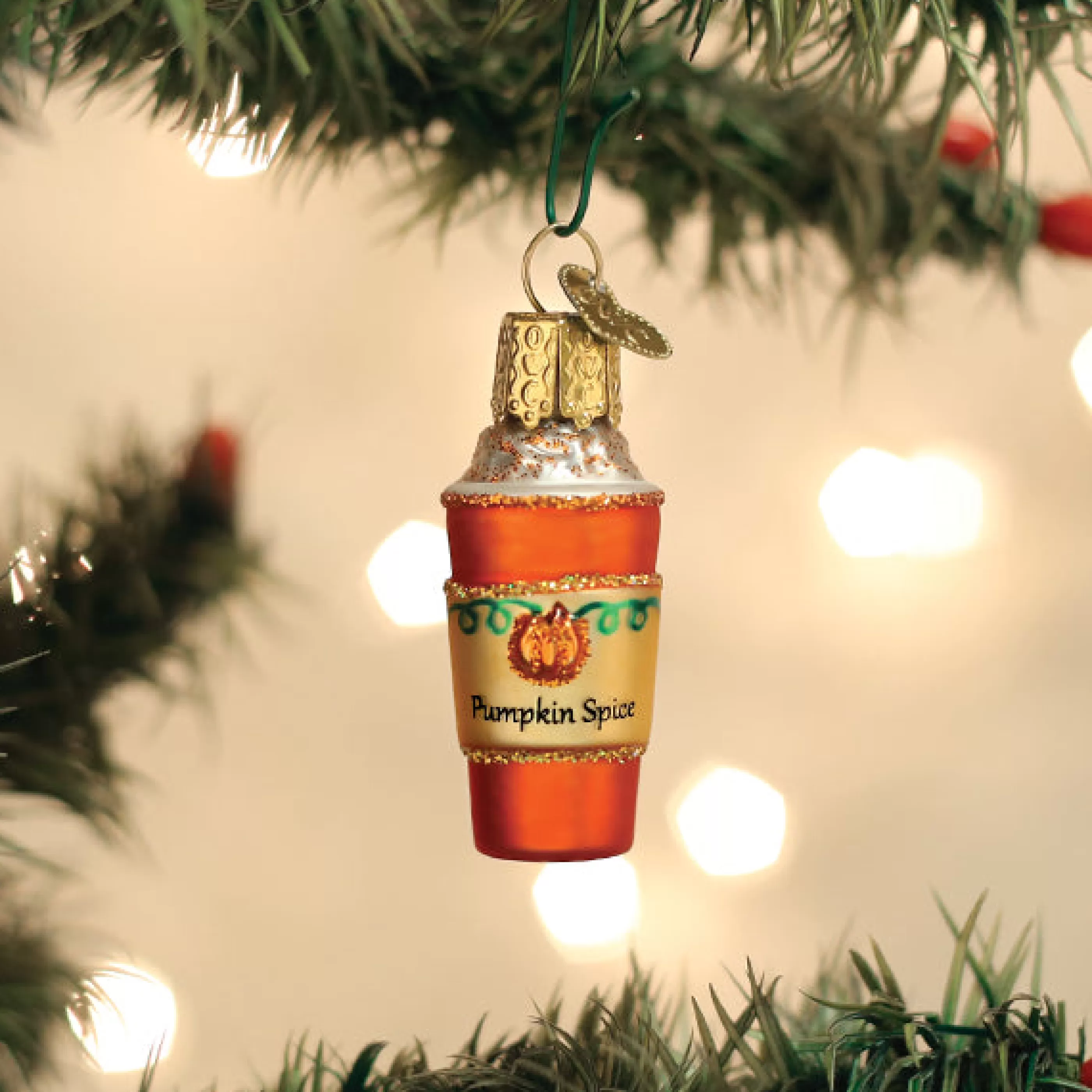 EAST WEST Mini Pumpkin Spice Latte Ornament