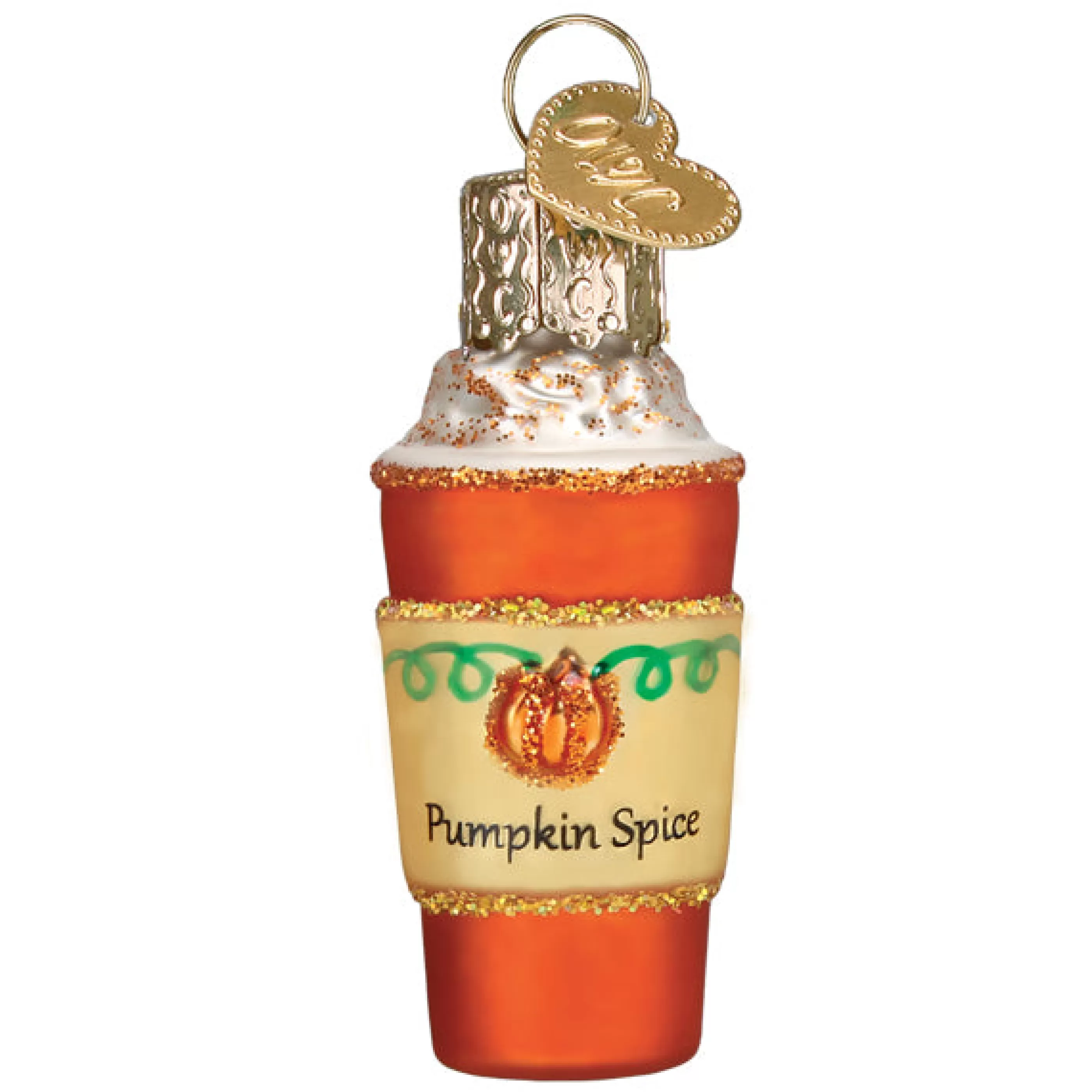 EAST WEST Mini Pumpkin Spice Latte Ornament