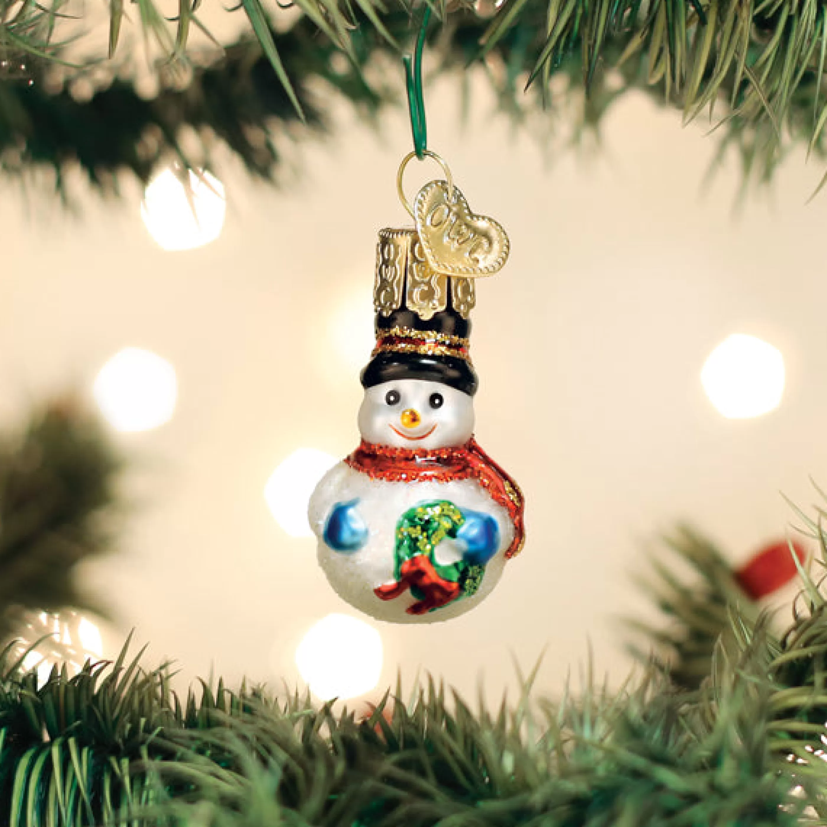 EAST WEST Mini Snowman Ornament