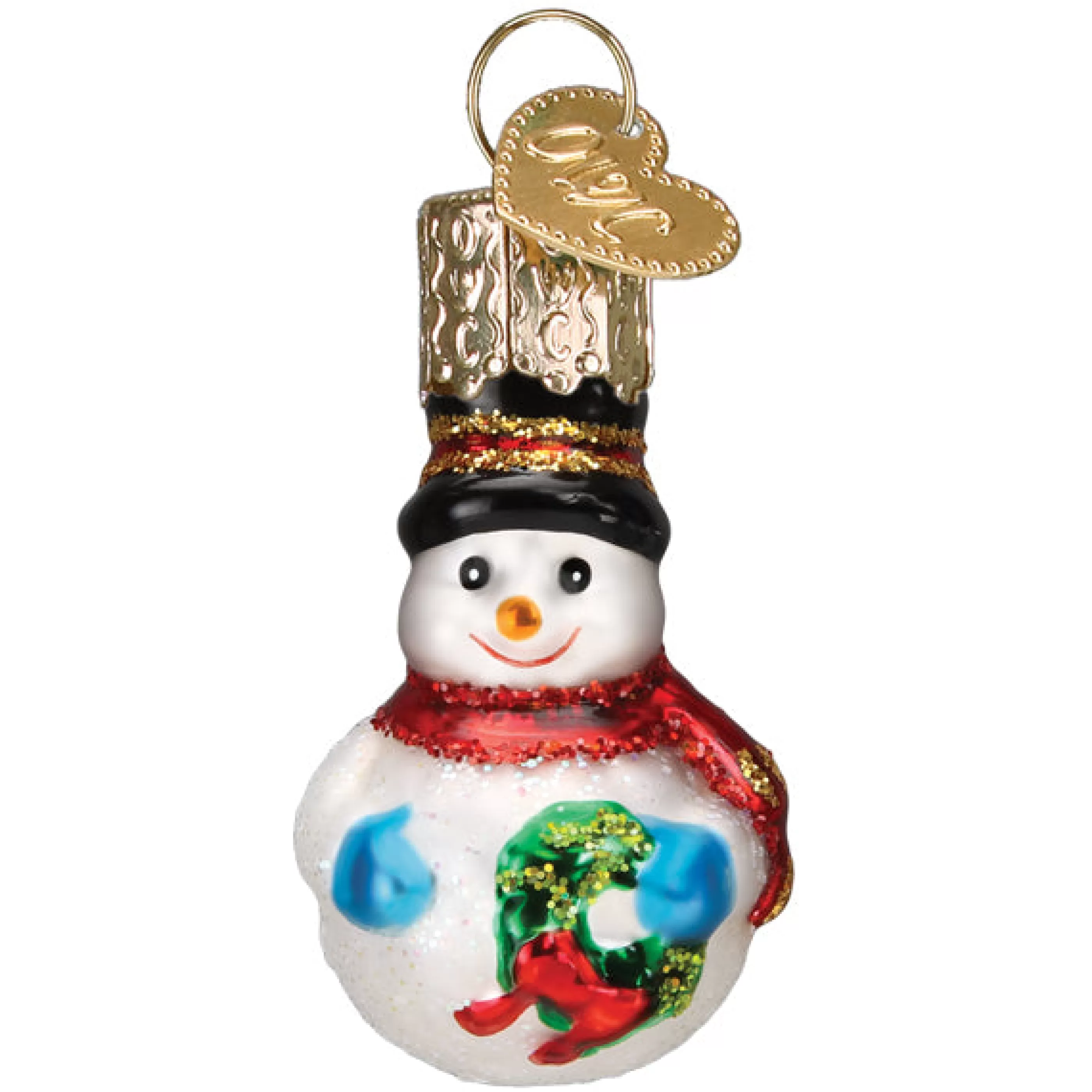 EAST WEST Mini Snowman Ornament