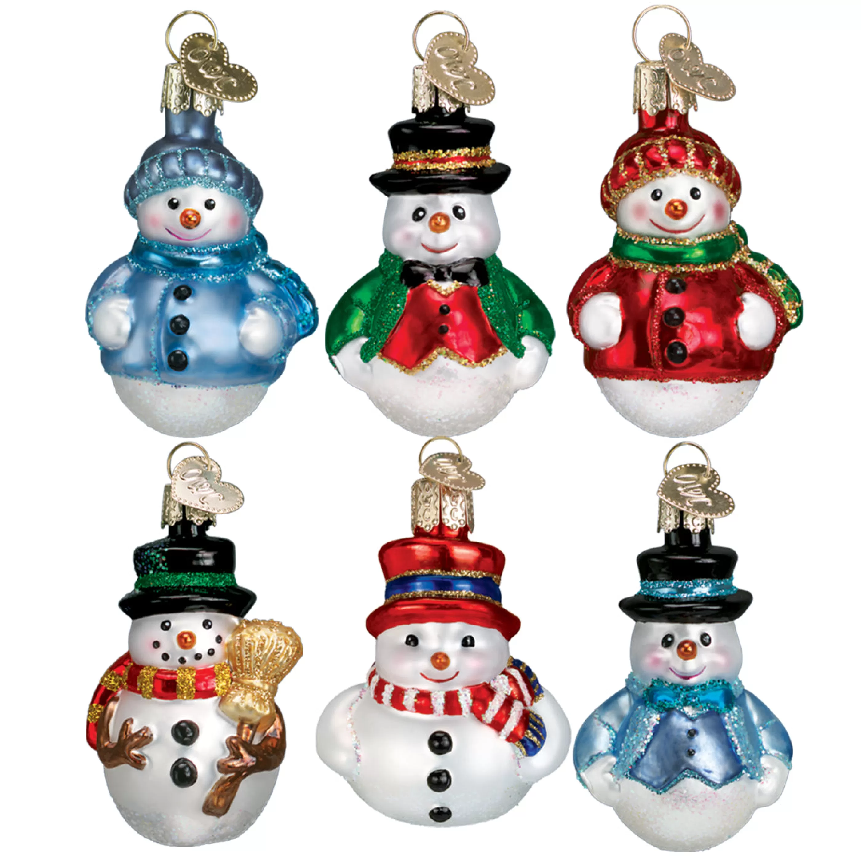 Kasa World Ltd Mini Snowman Ornament Set