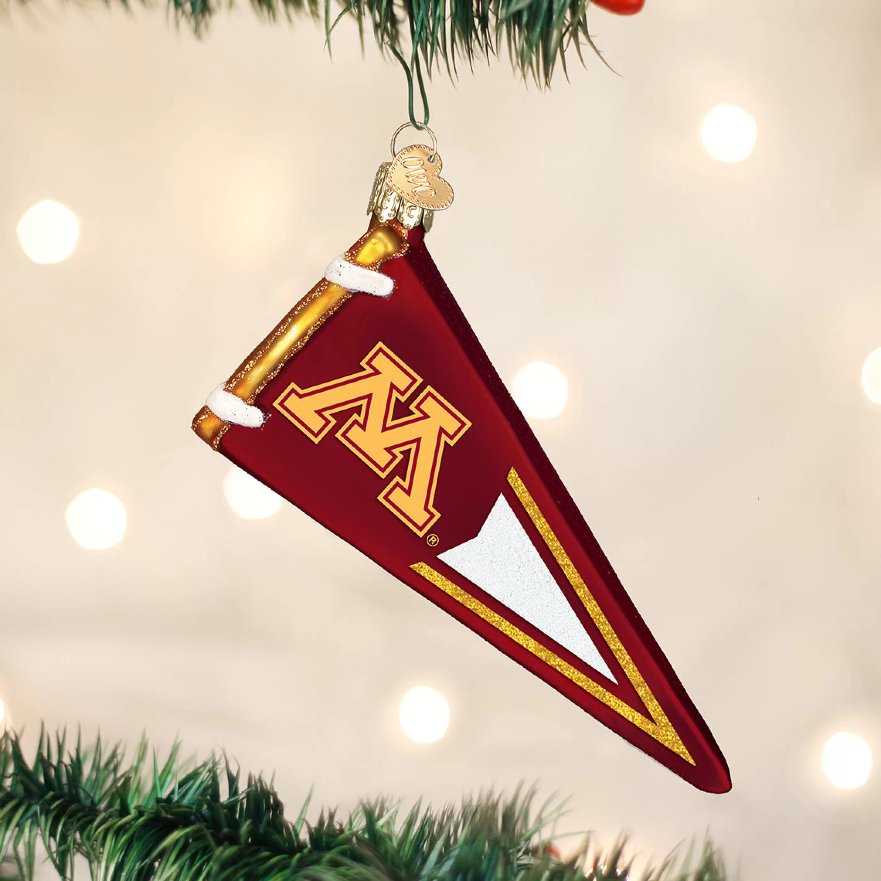 EAST WEST Minnesota Pennant Ornament