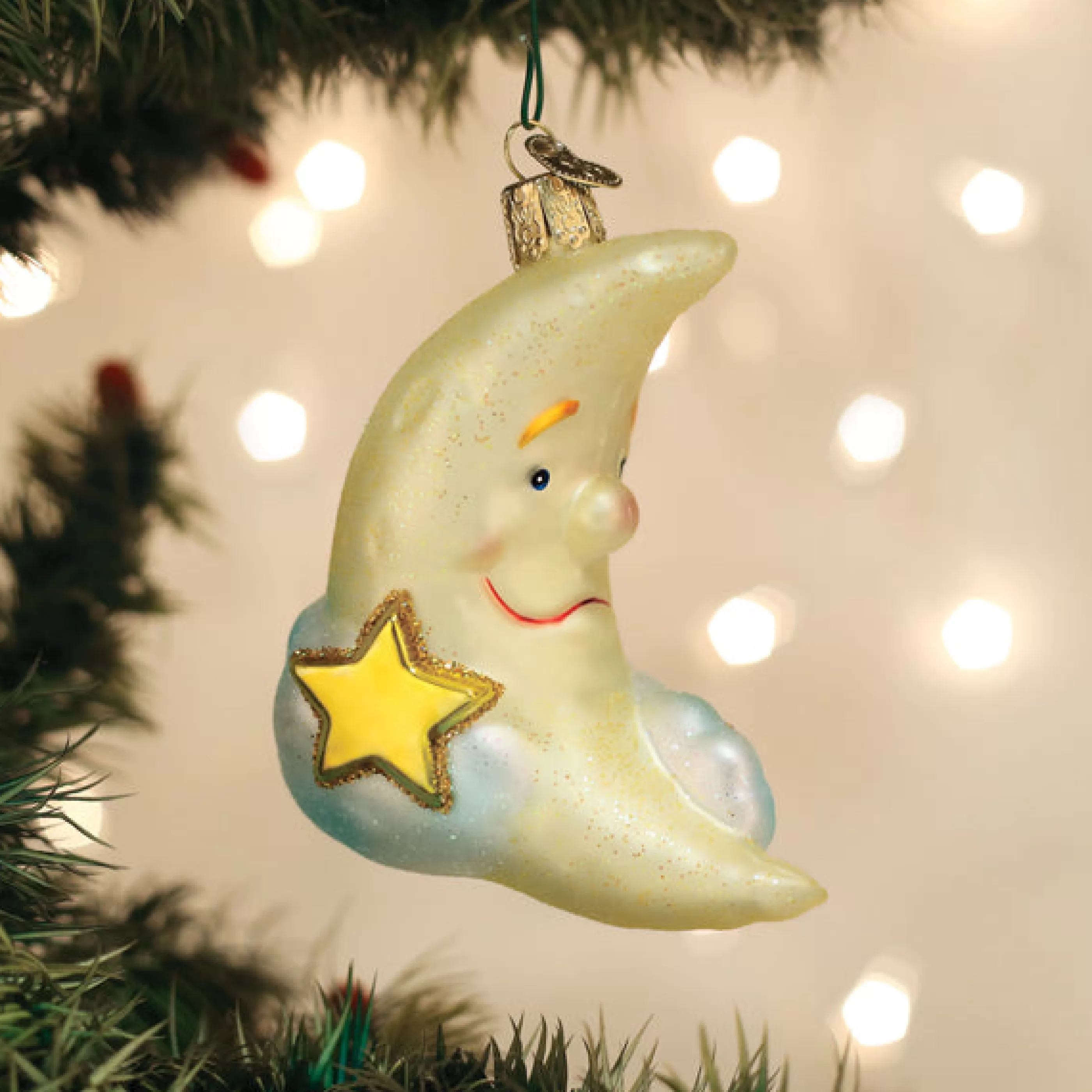 EAST WEST Mister Moon Ornament