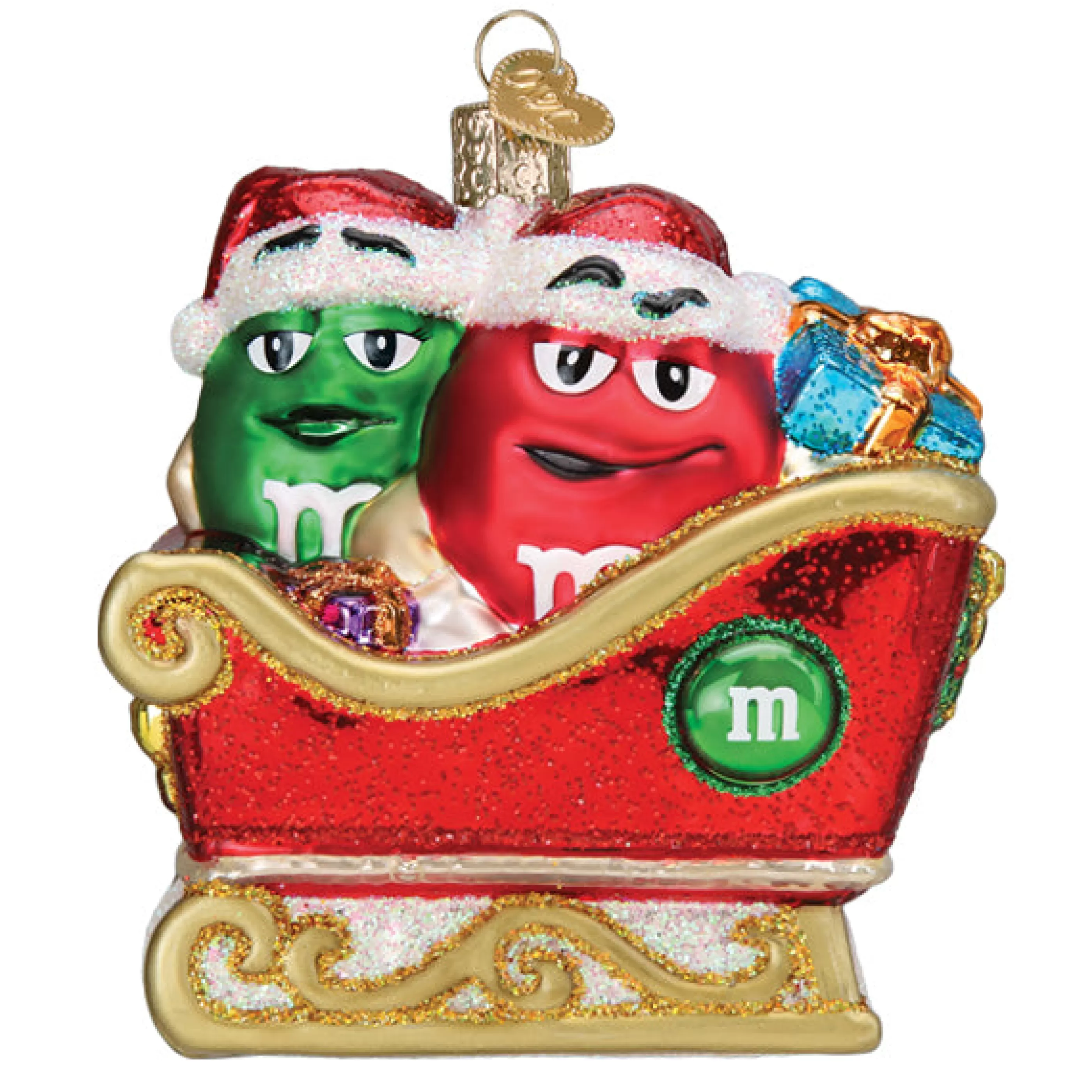 EAST WEST M&M's In Sleigh Ornament