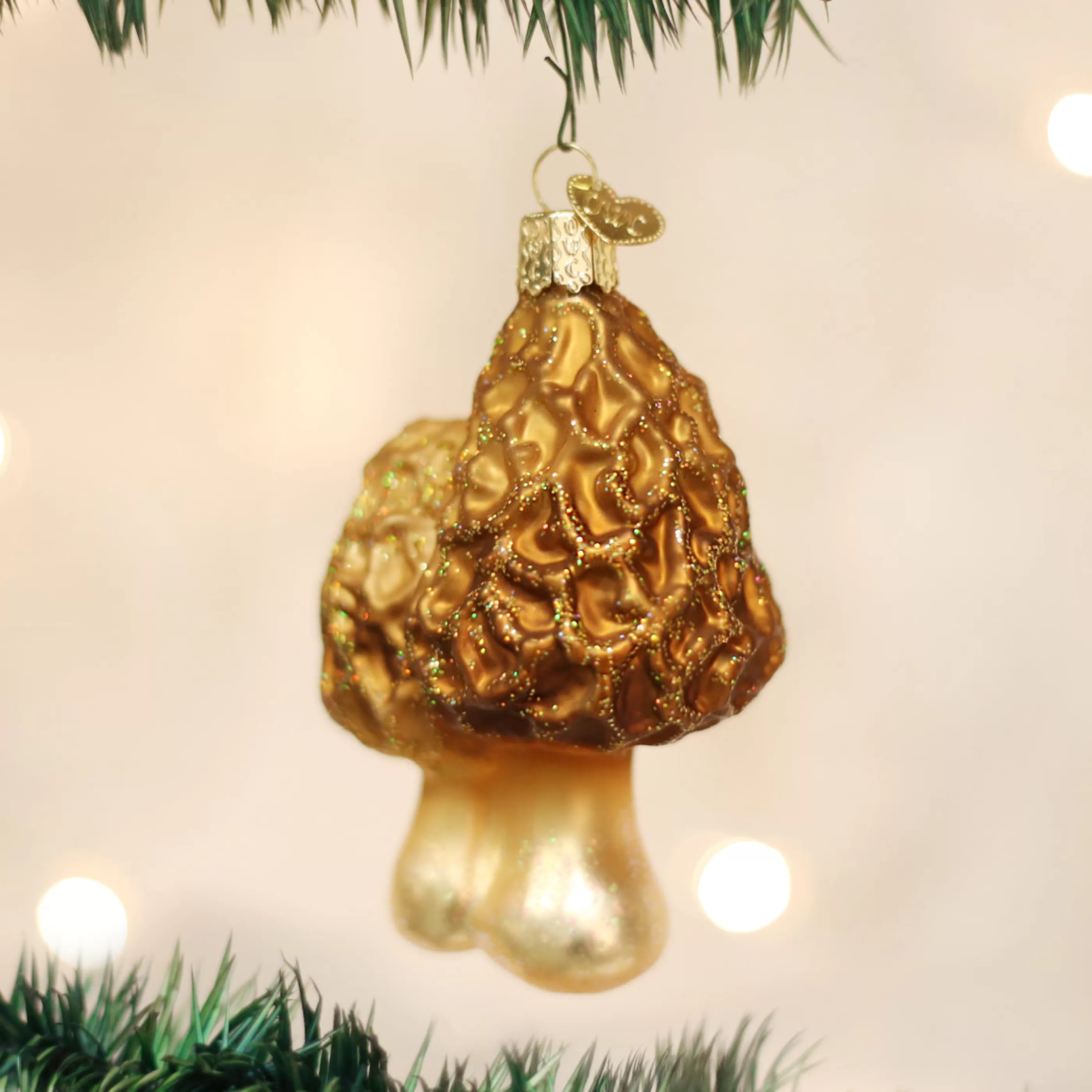 EAST WEST Morel Mushrooms Ornament