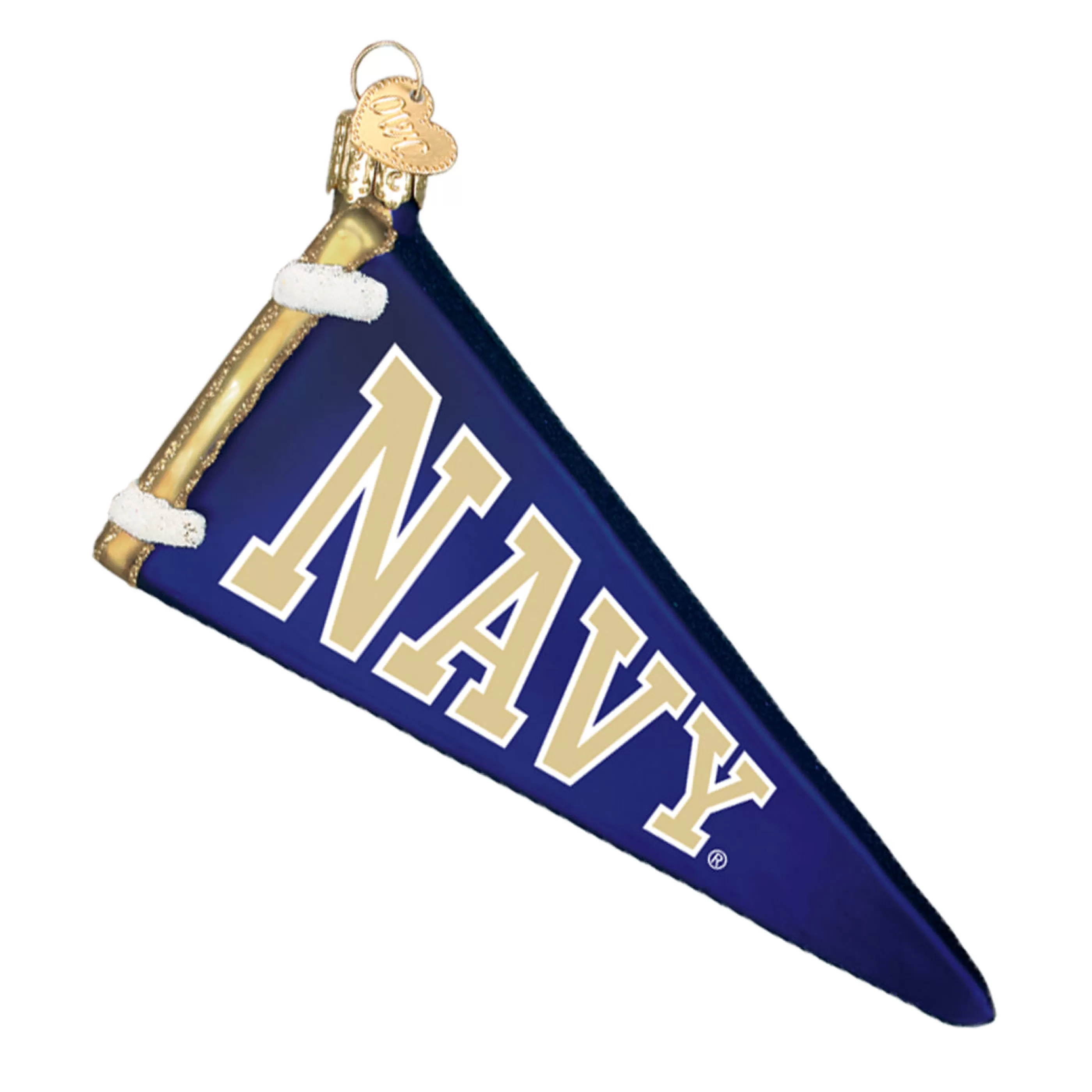 EAST WEST Navy Pennant Ornament