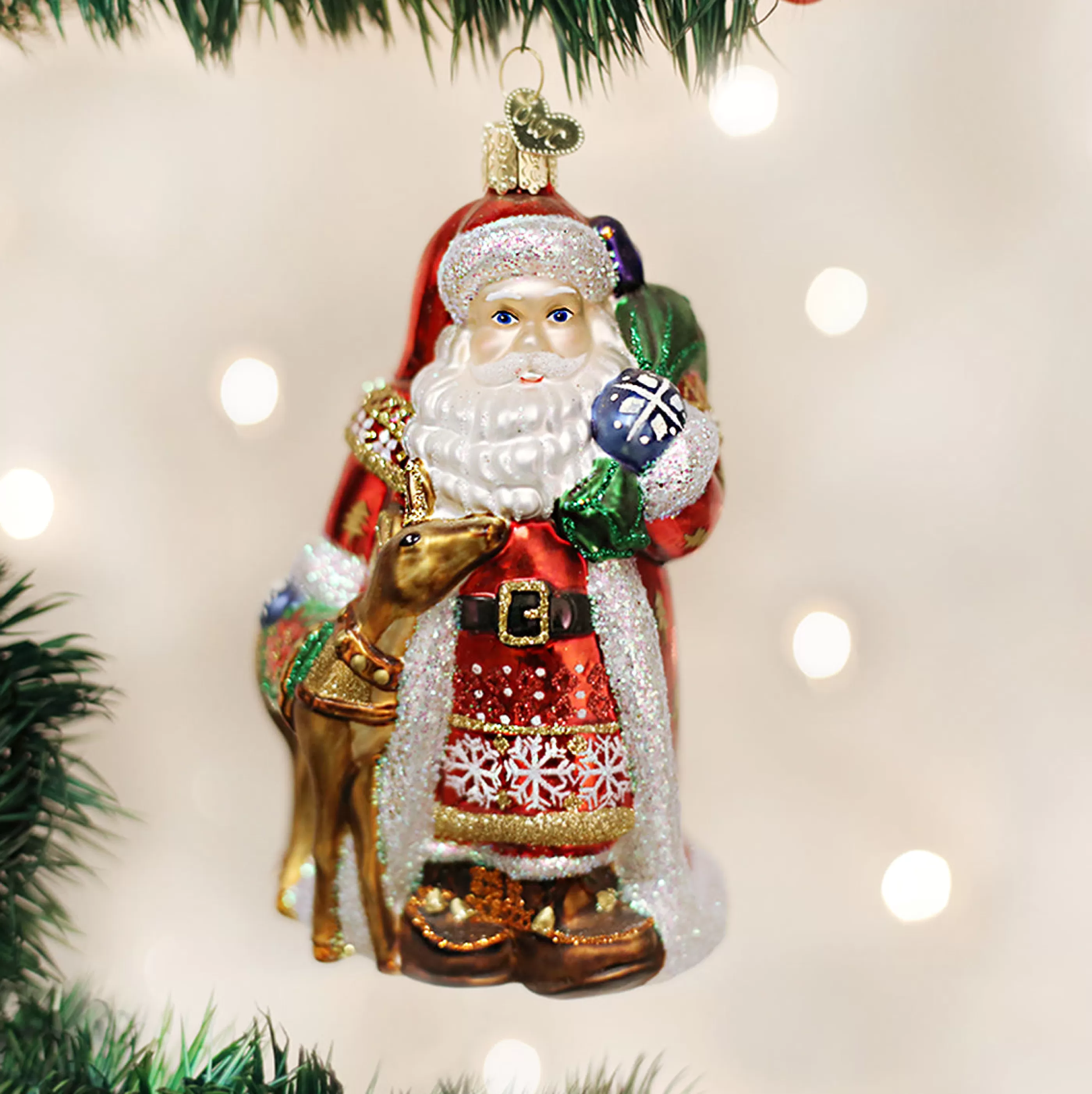 Kasa World Ltd Nordic Santa Ornament