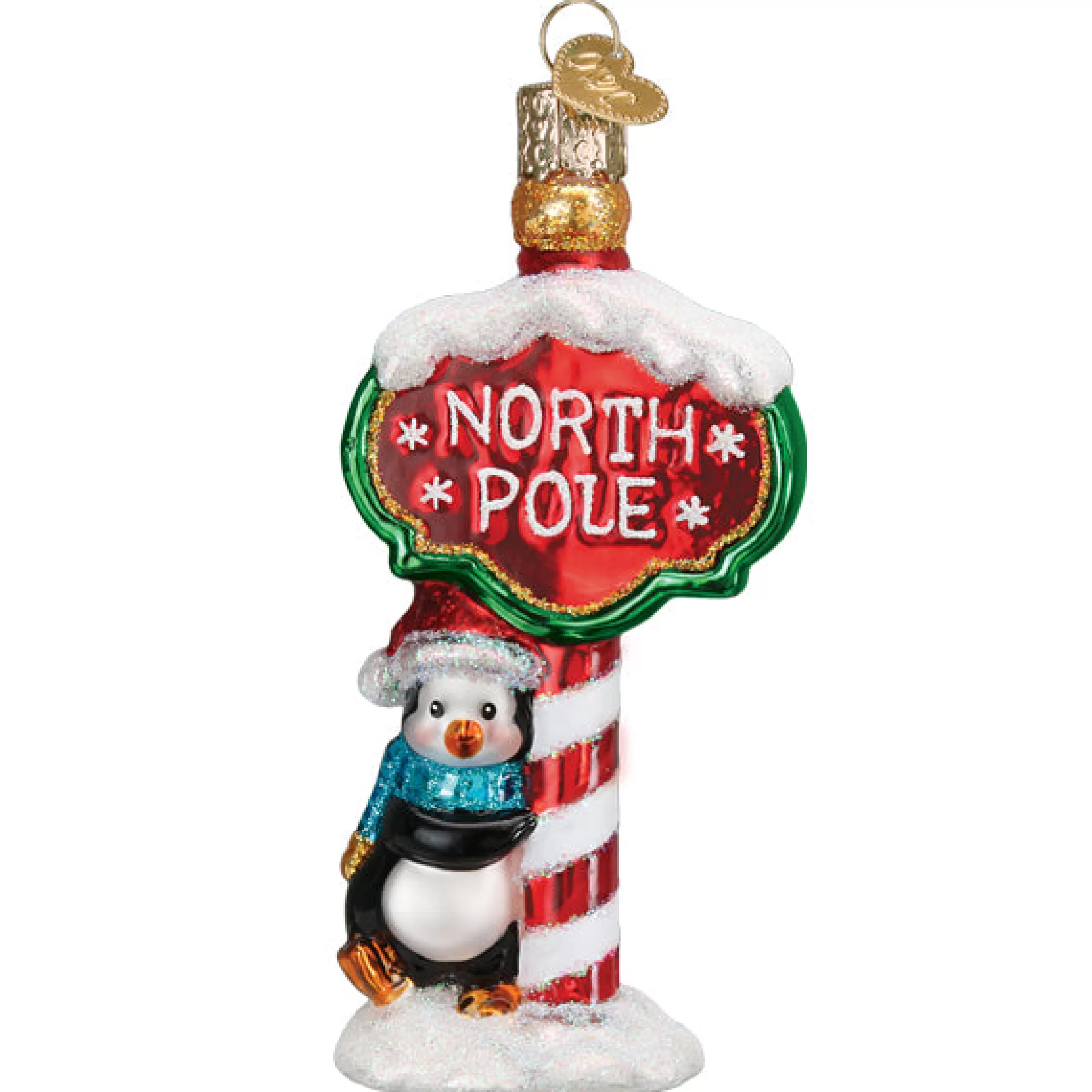 EAST WEST North Pole Ornament