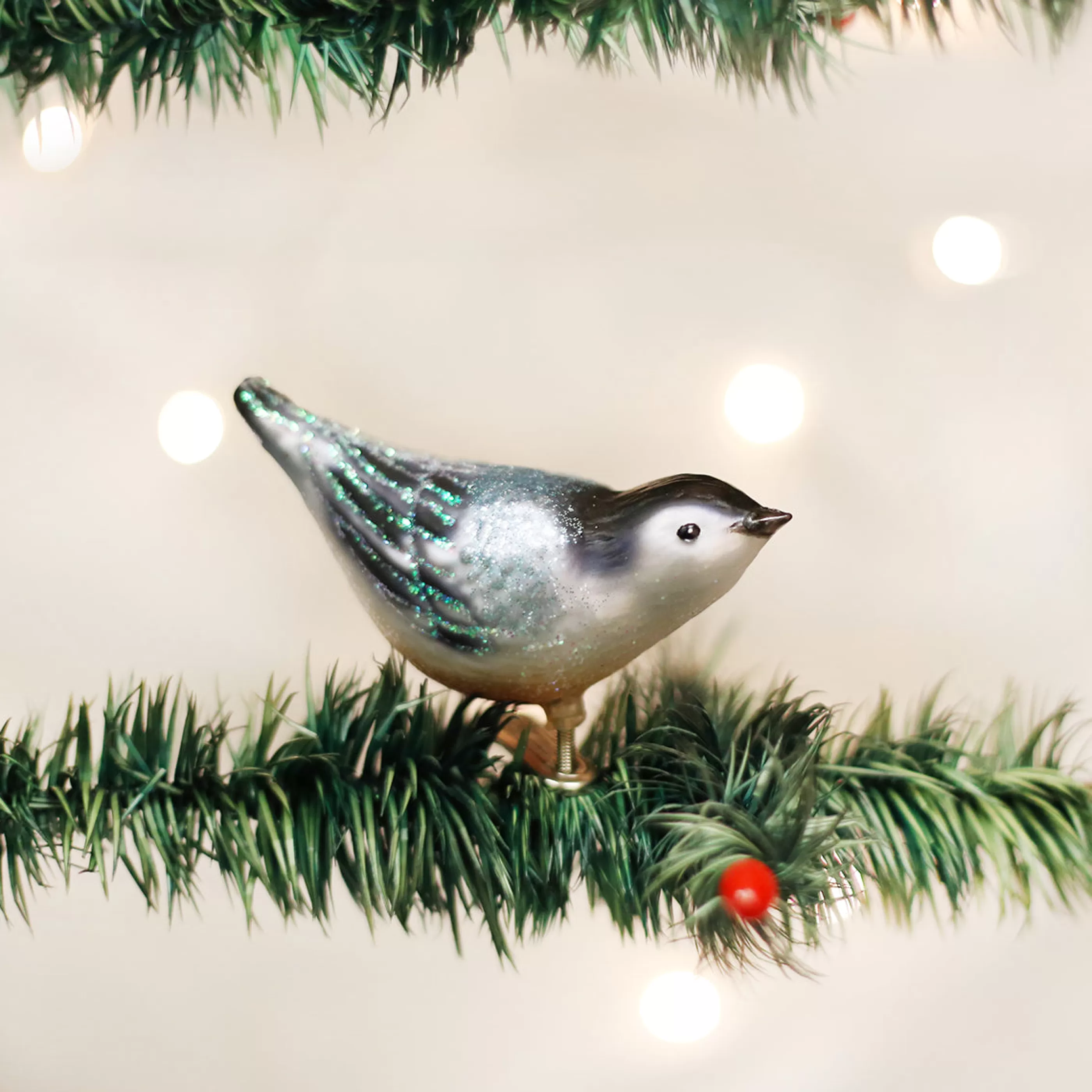 EAST WEST Nuthatch Ornament