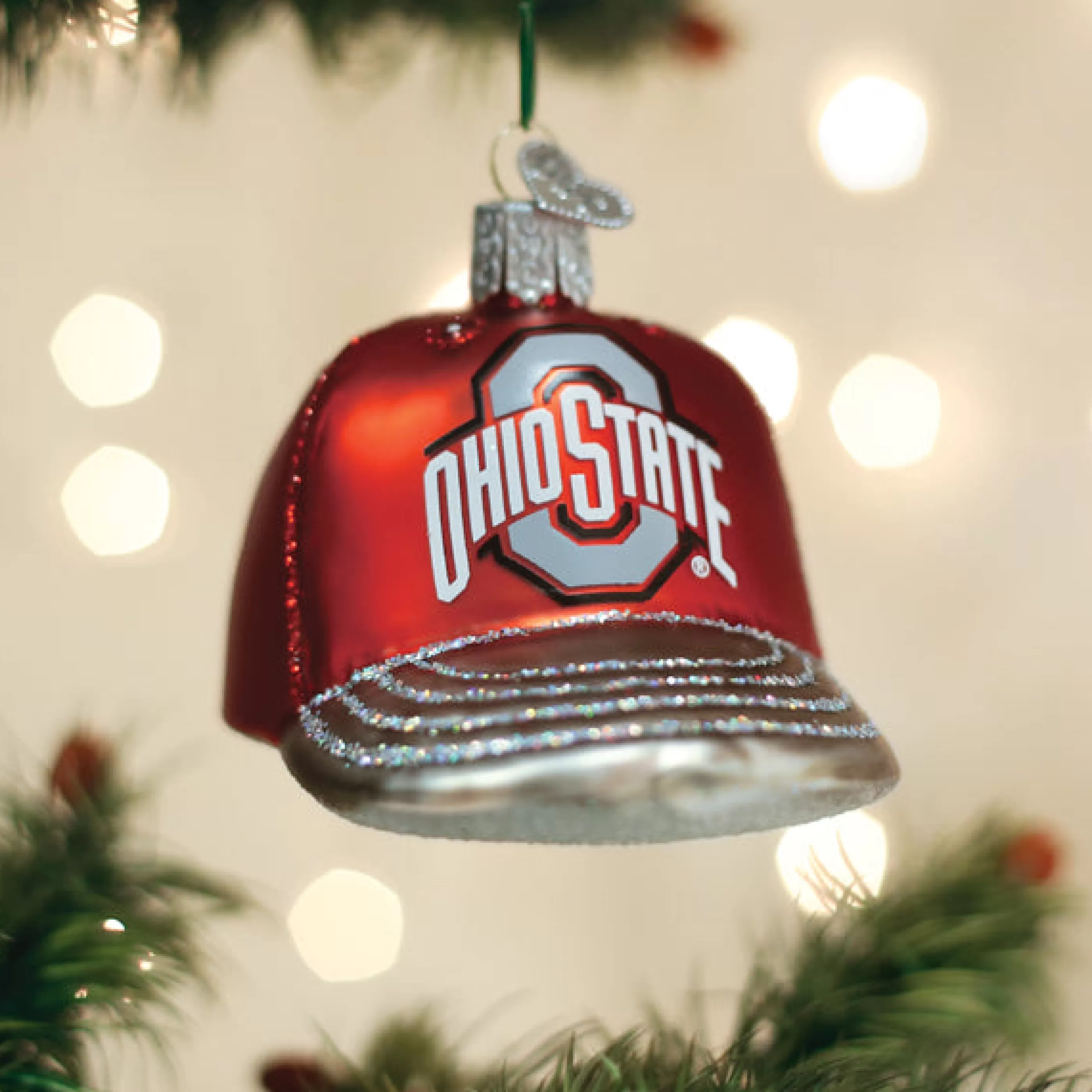 EAST WEST Ohio State Baseball Cap Ornament