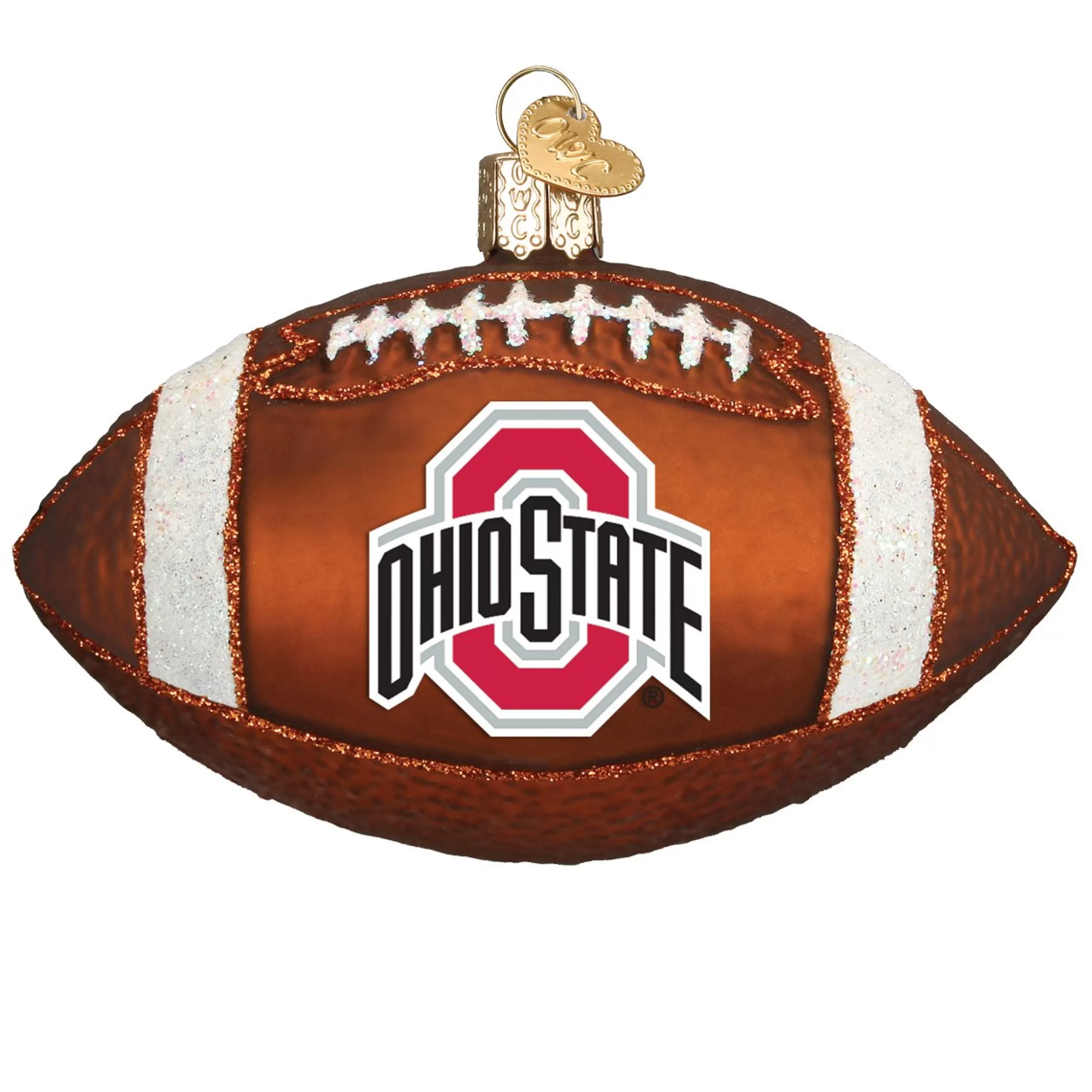 EAST WEST Ohio State Football Ornament