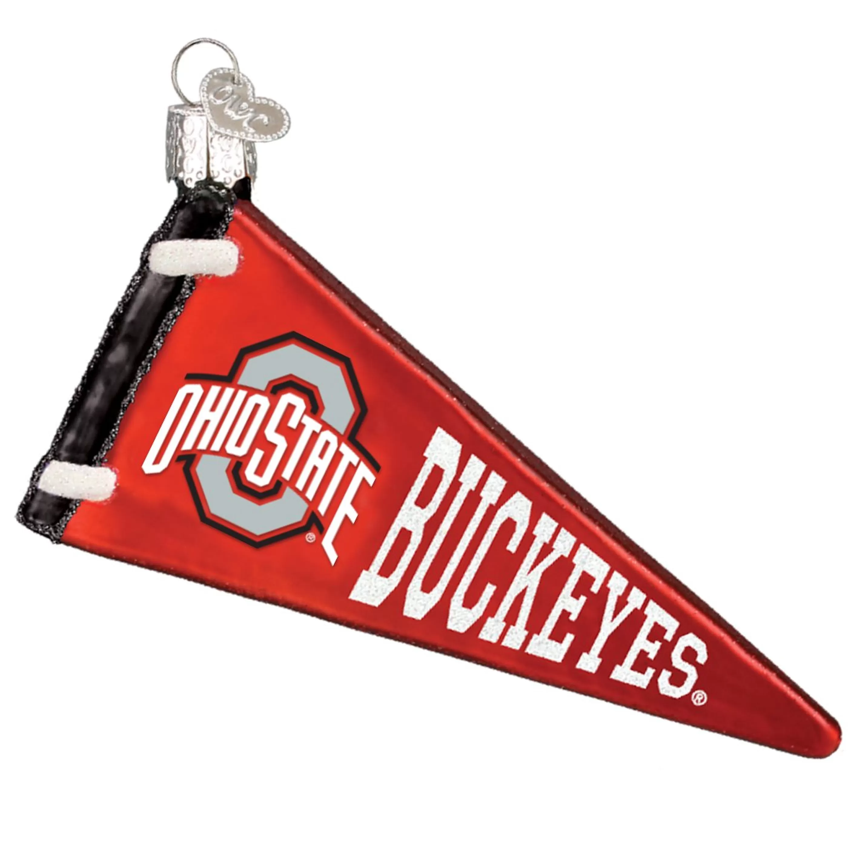 EAST WEST Ohio State Pennant Ornament