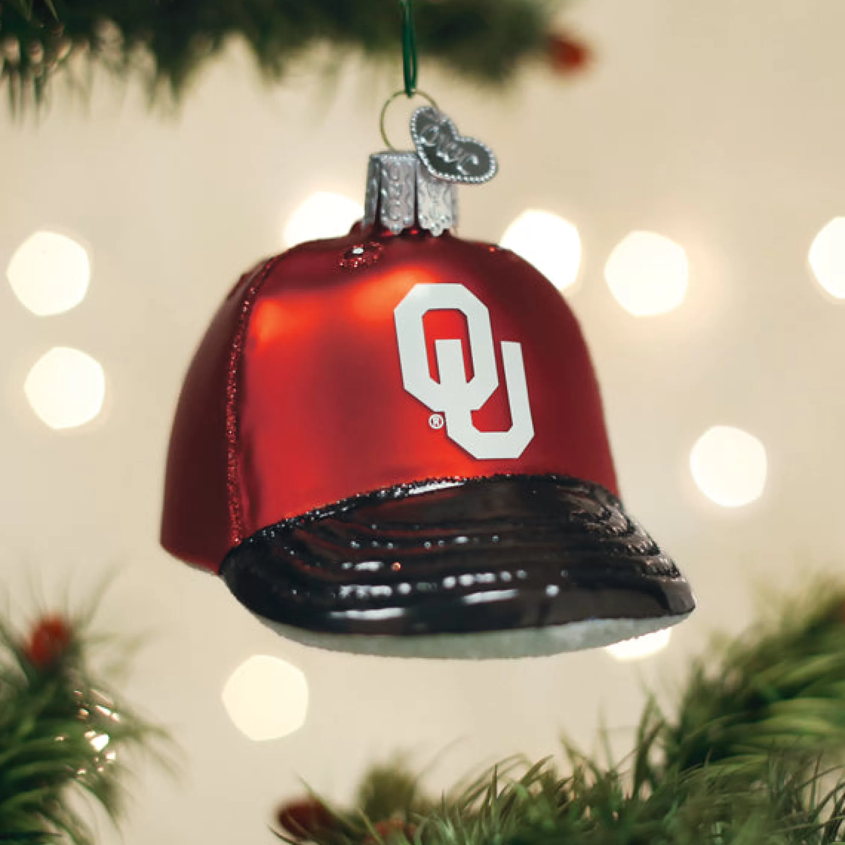 EAST WEST Oklahoma Baseball Cap Ornament